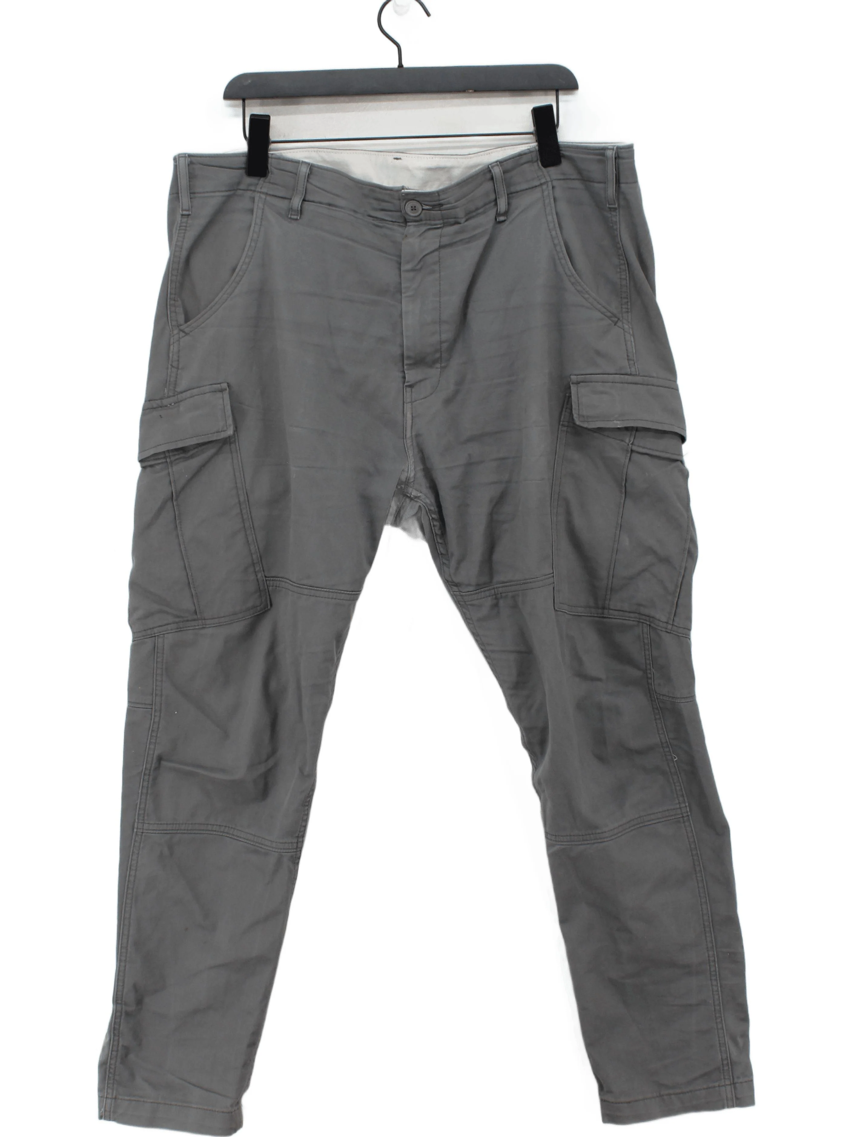 Levi’s Men's Trousers W 36 in Grey Cotton with Elastane Straight Cargo