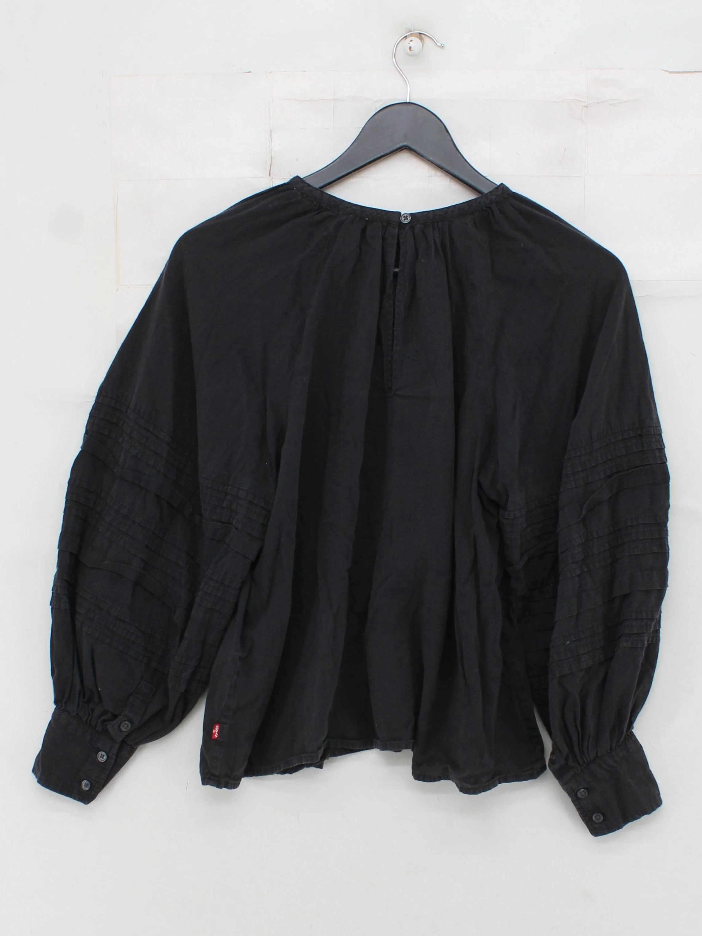 Levi’s Women's Blouse S Black Cotton with Lyocell Modal Basic - Image 2