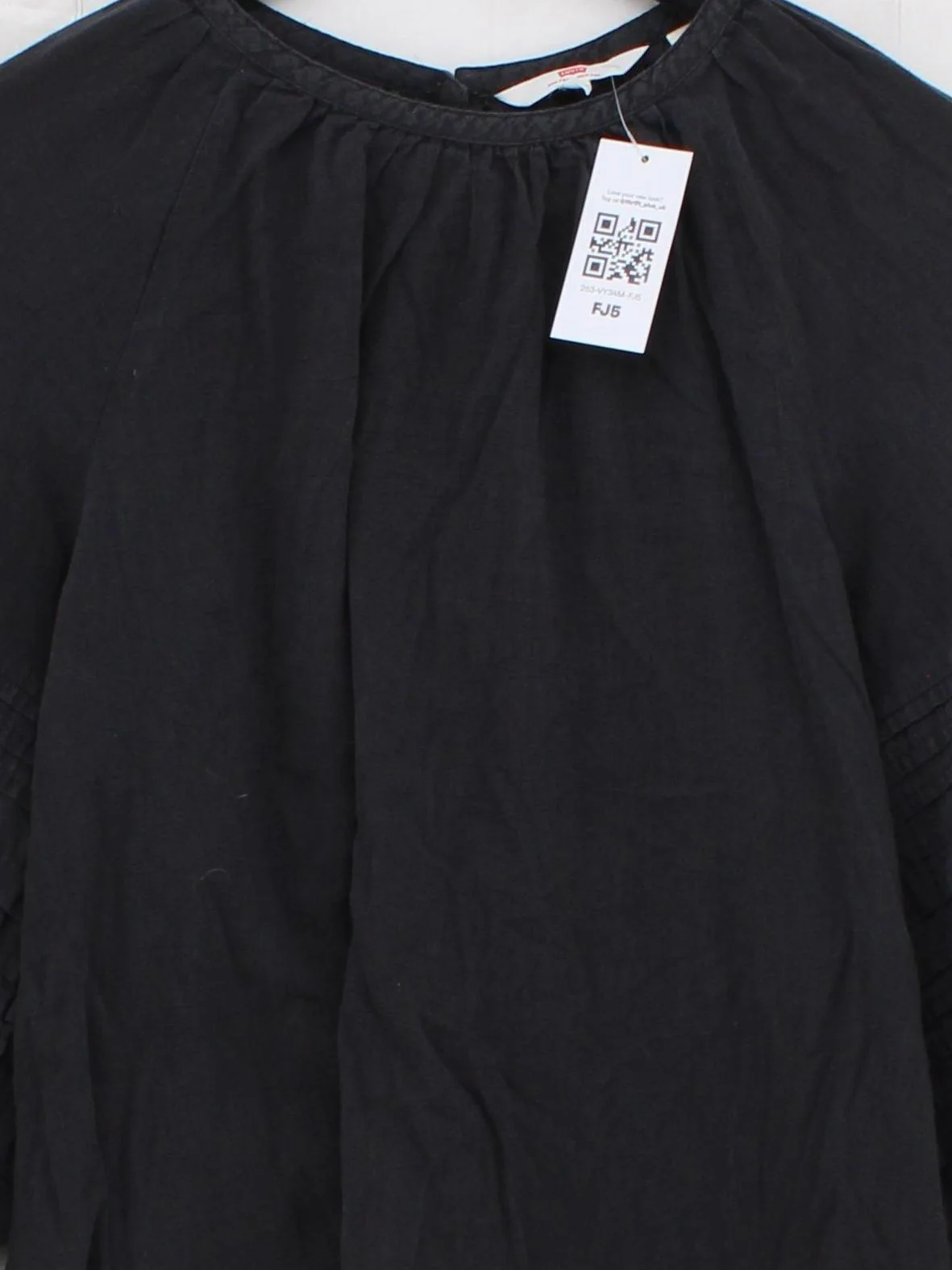 Levi’s Women's Blouse S Black Cotton with Lyocell Modal Basic - Image 3