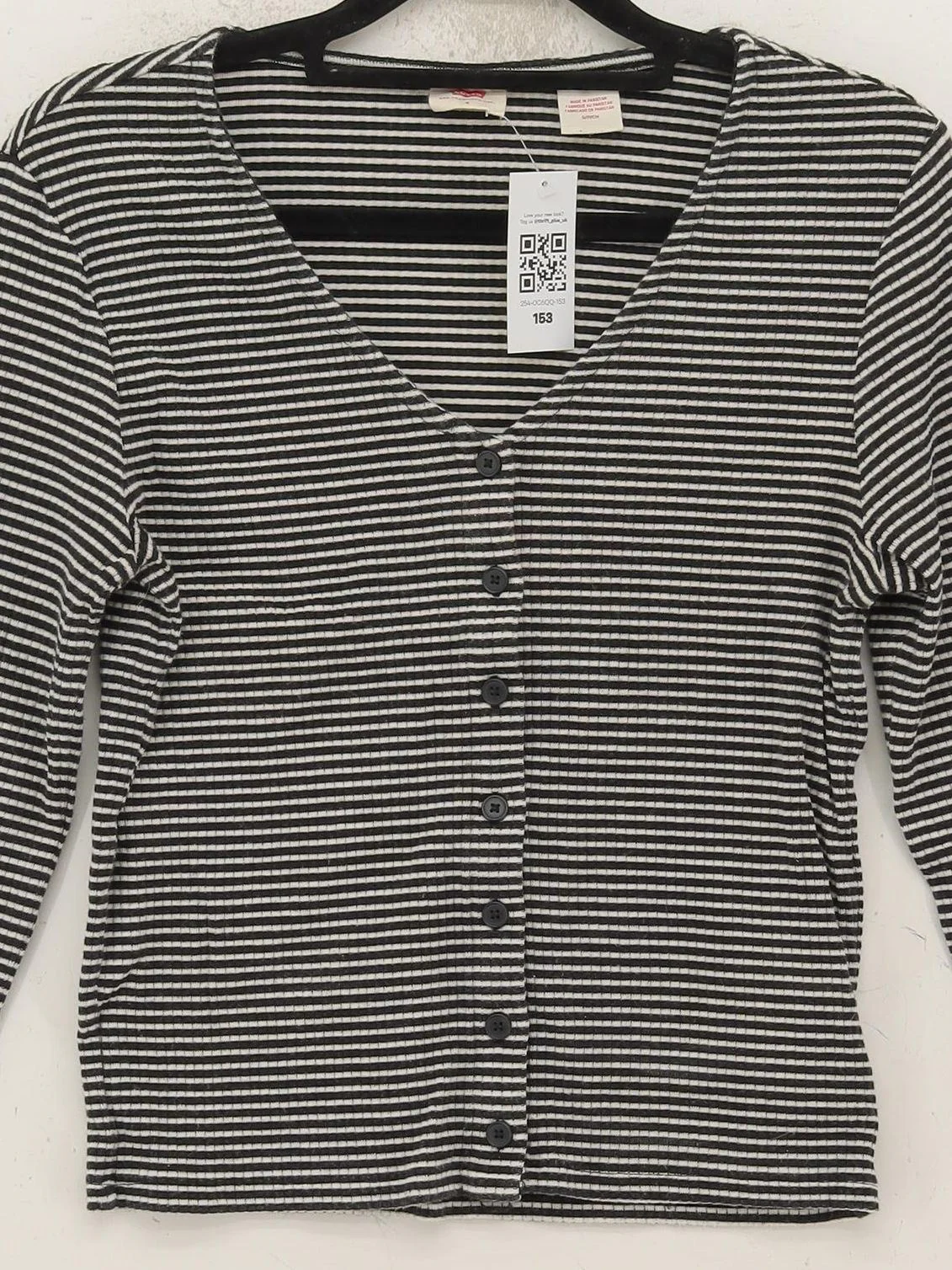 Levi’s Women's Cardigan S Multi Striped 100% Other Round Neck Cardigan - Image 3