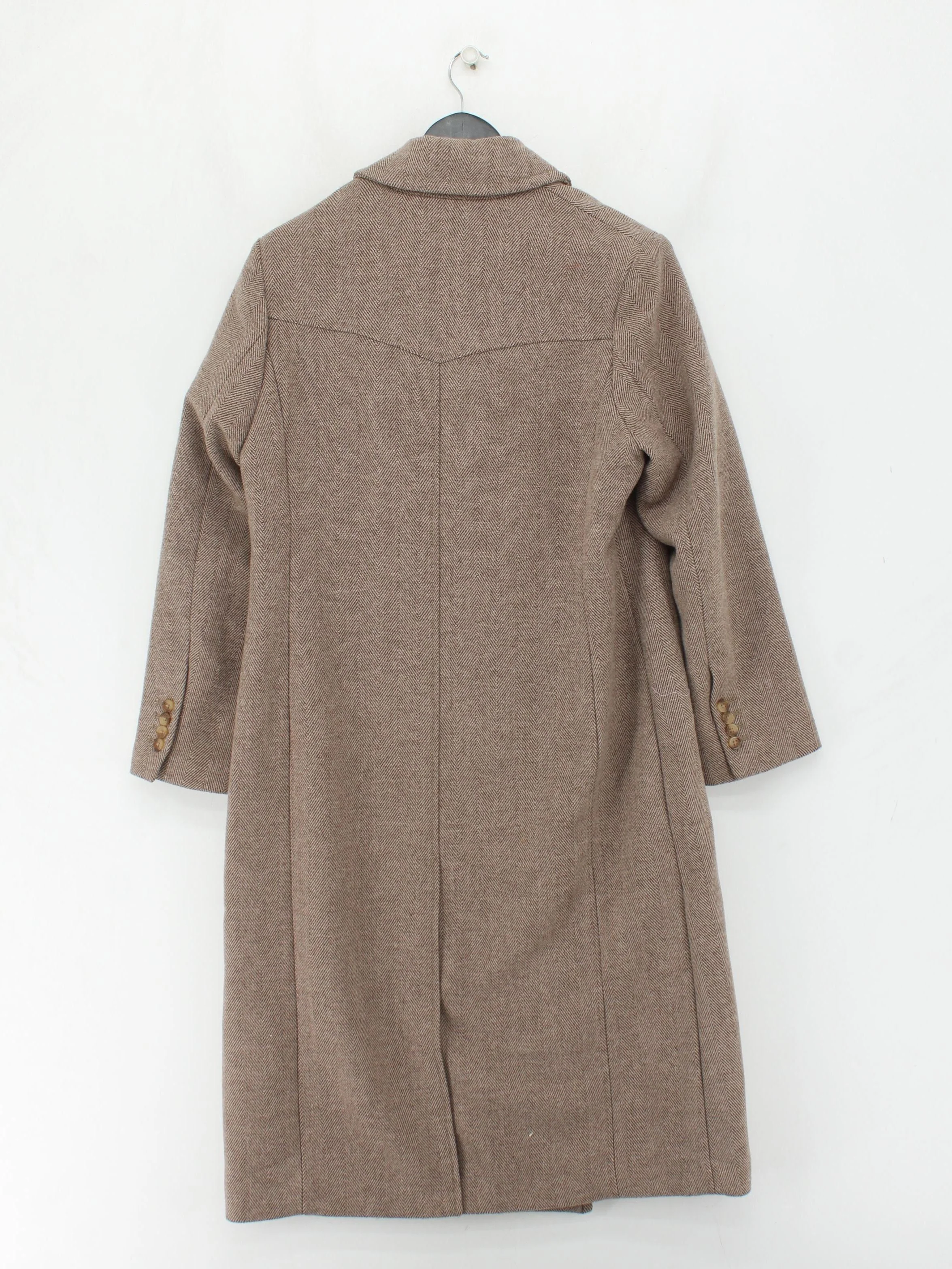 Levi’s Women's Coat S Tan Polyester with Wool Overcoat - Image 2