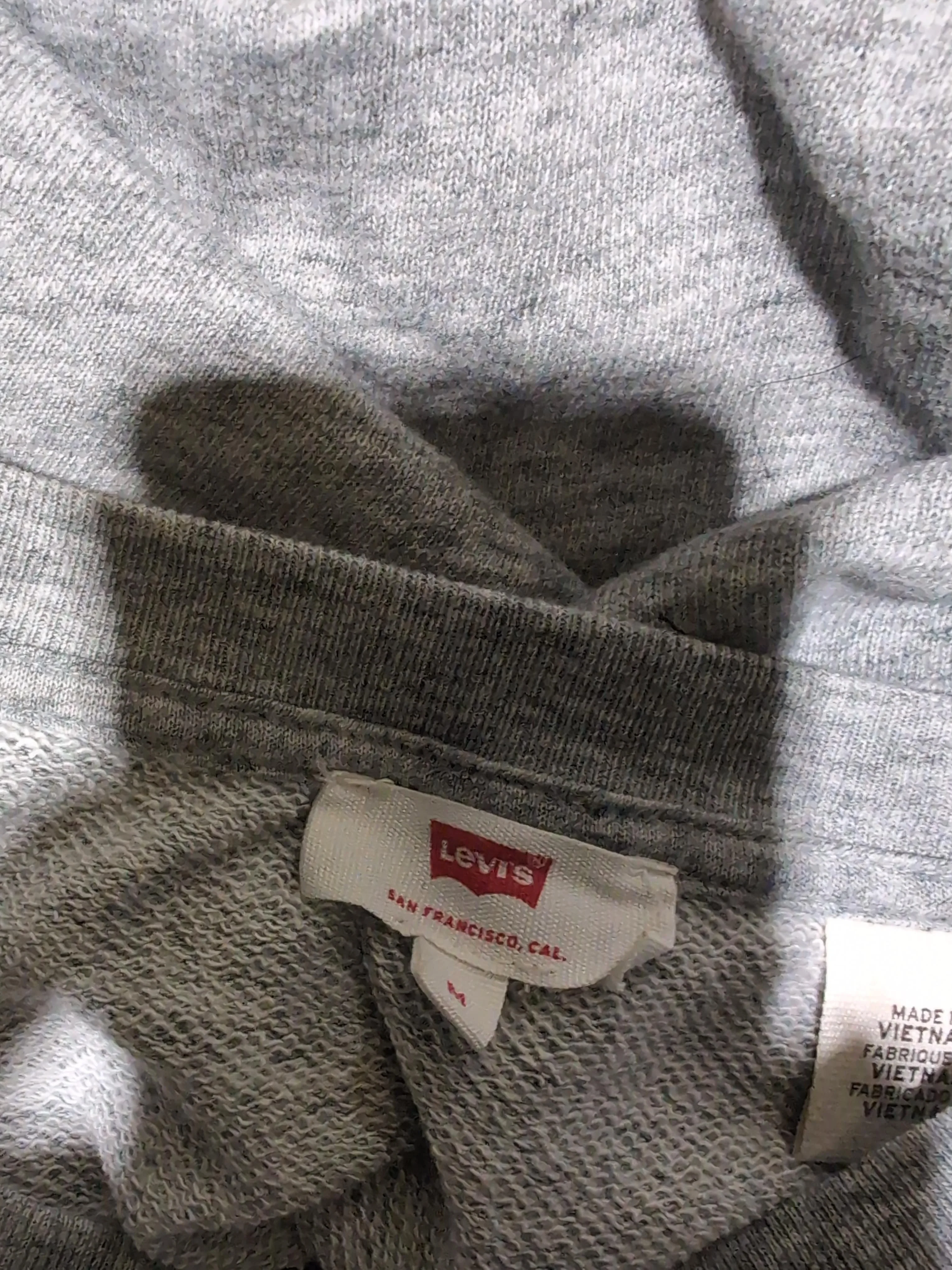 Levi’s Women's Hoodie M Grey Graphic Cotton with Polyester Pullover - Image 5