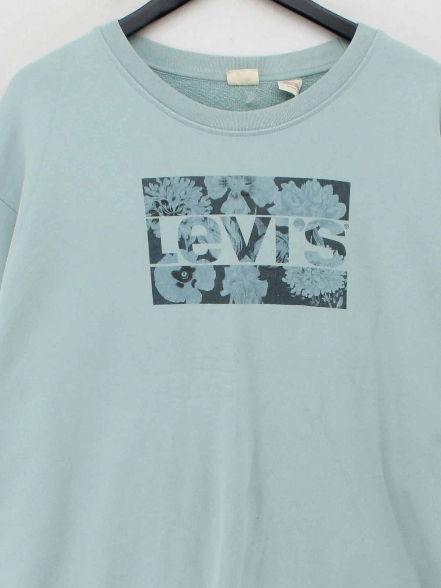 Levi’s Women's Hoodie XL Blue Graphic 100% Cotton Pullover - Image 3