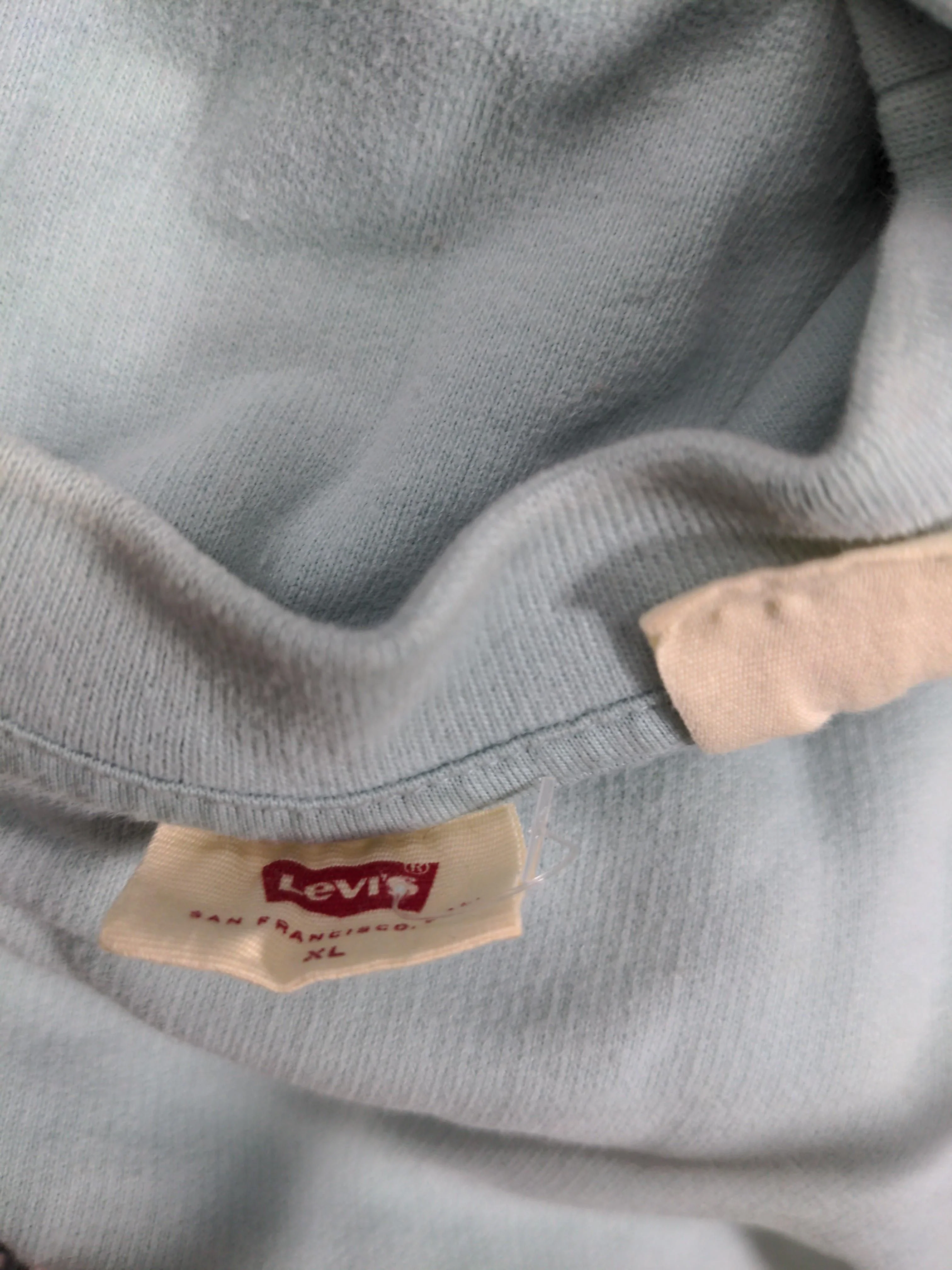 Levi’s Women's Hoodie XL Blue Graphic 100% Cotton Pullover - Image 6