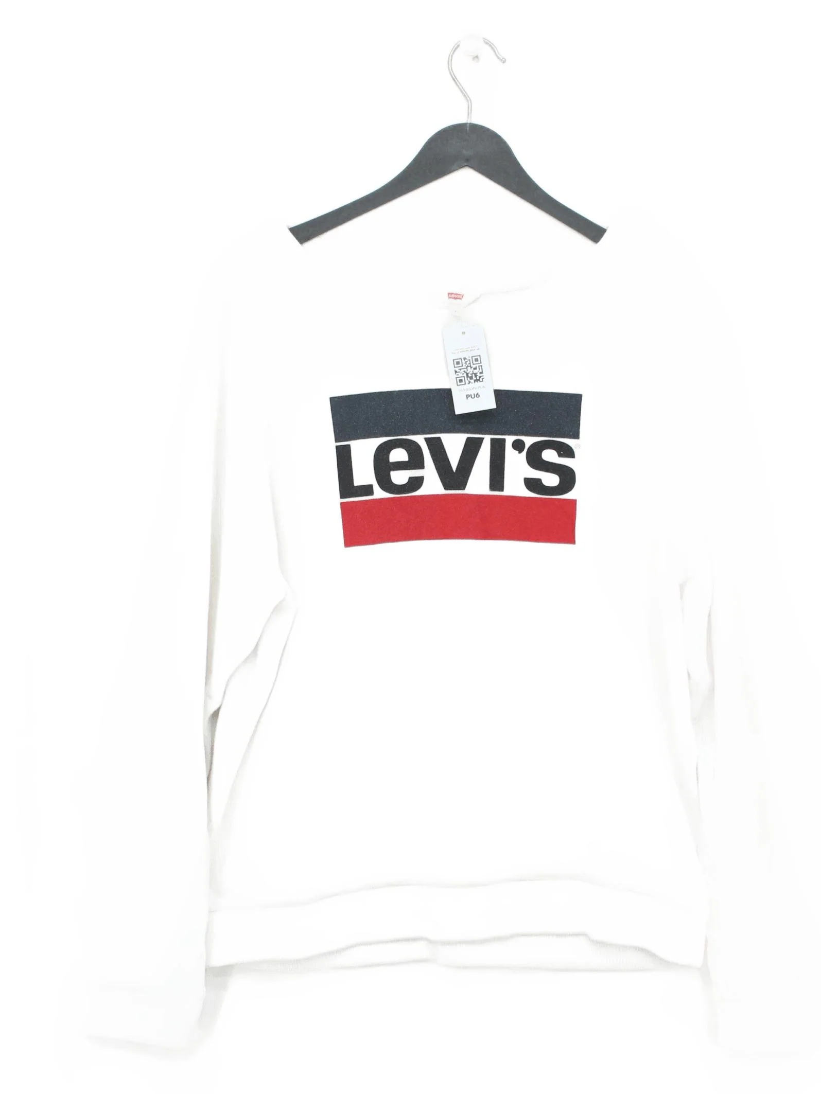 Levi’s Women's Hoodie XL White Graphic 100% Other Pullover