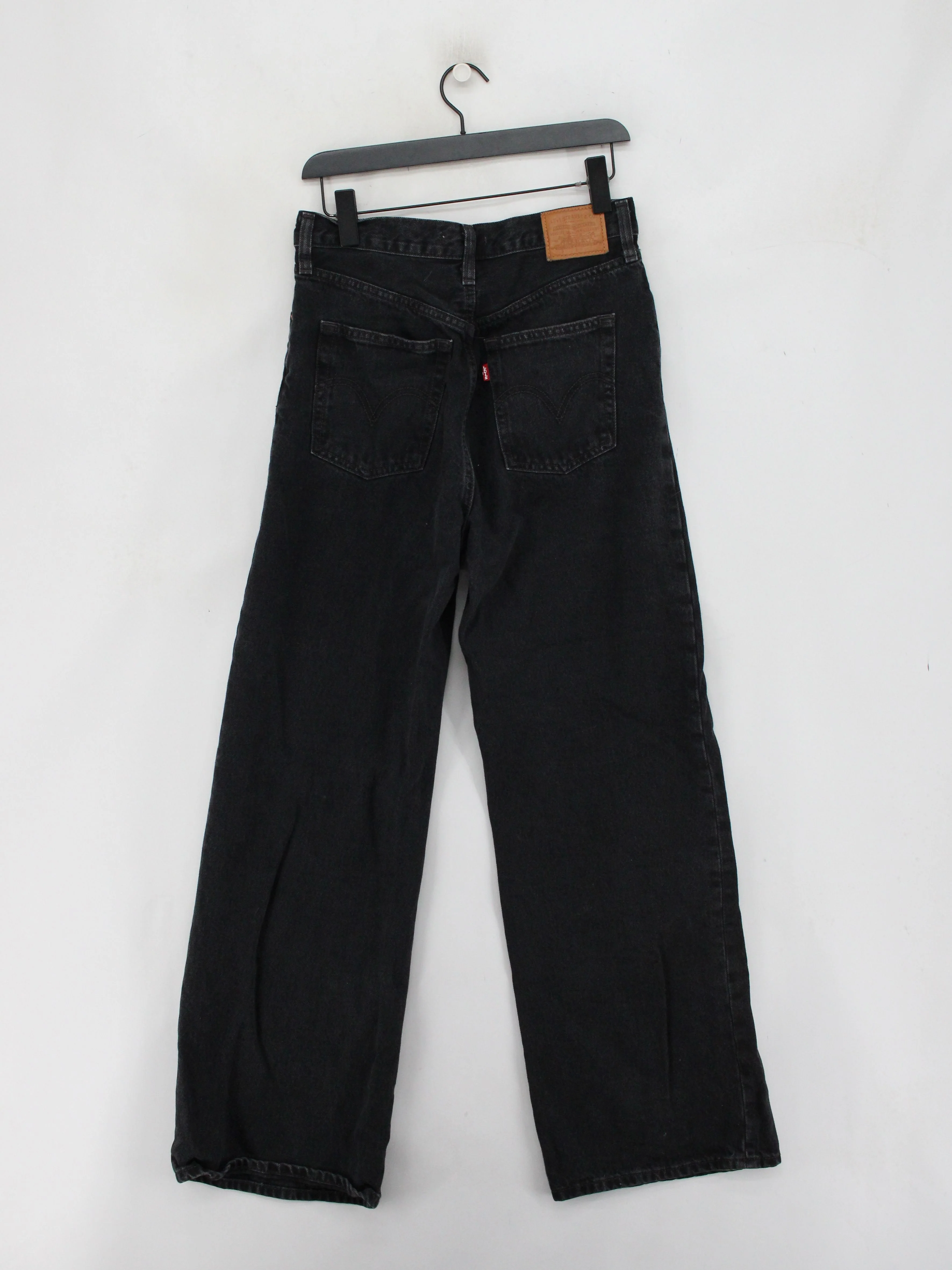 Levi’s Women's Jeans M Black 100% Cotton Wide-Leg - Image 2