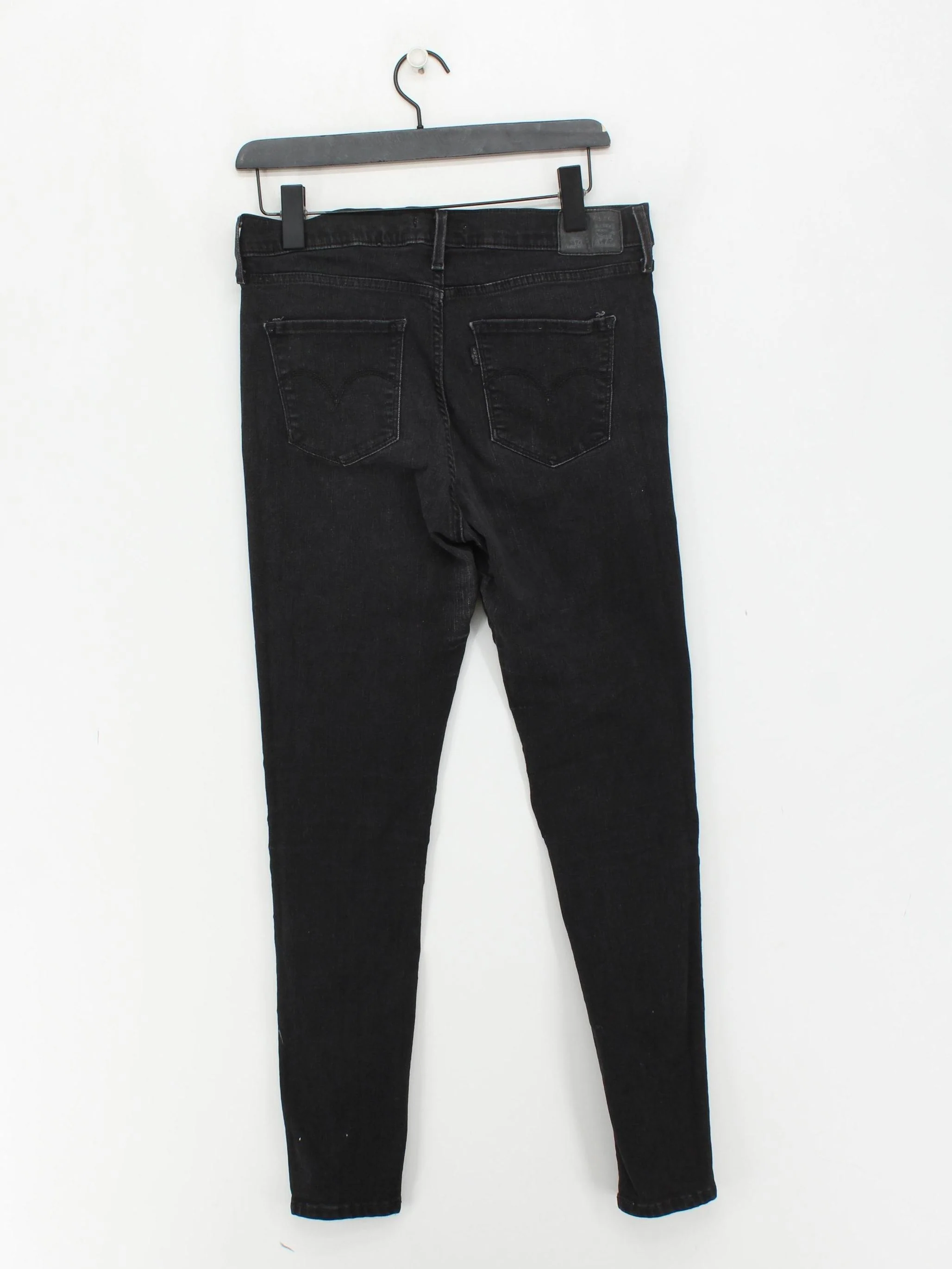 Levi’s Women's Jeans M Black Cotton with Polyester, Elastane Skinny - Image 2