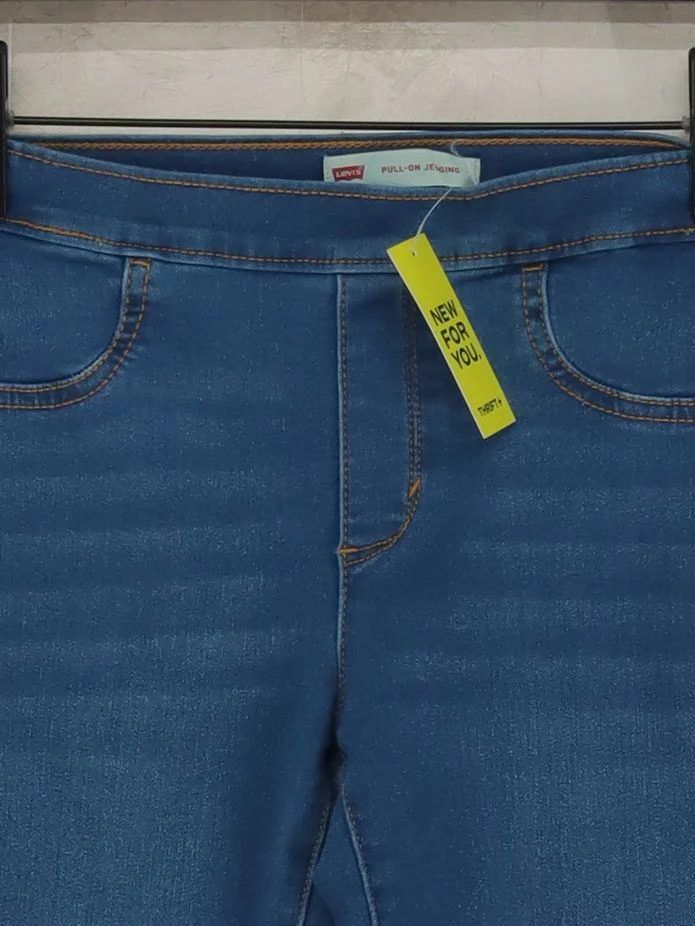 Levi’s Women's Jeans UK 12 Blue Cotton with Polyester, Elastane Jegging - Image 3