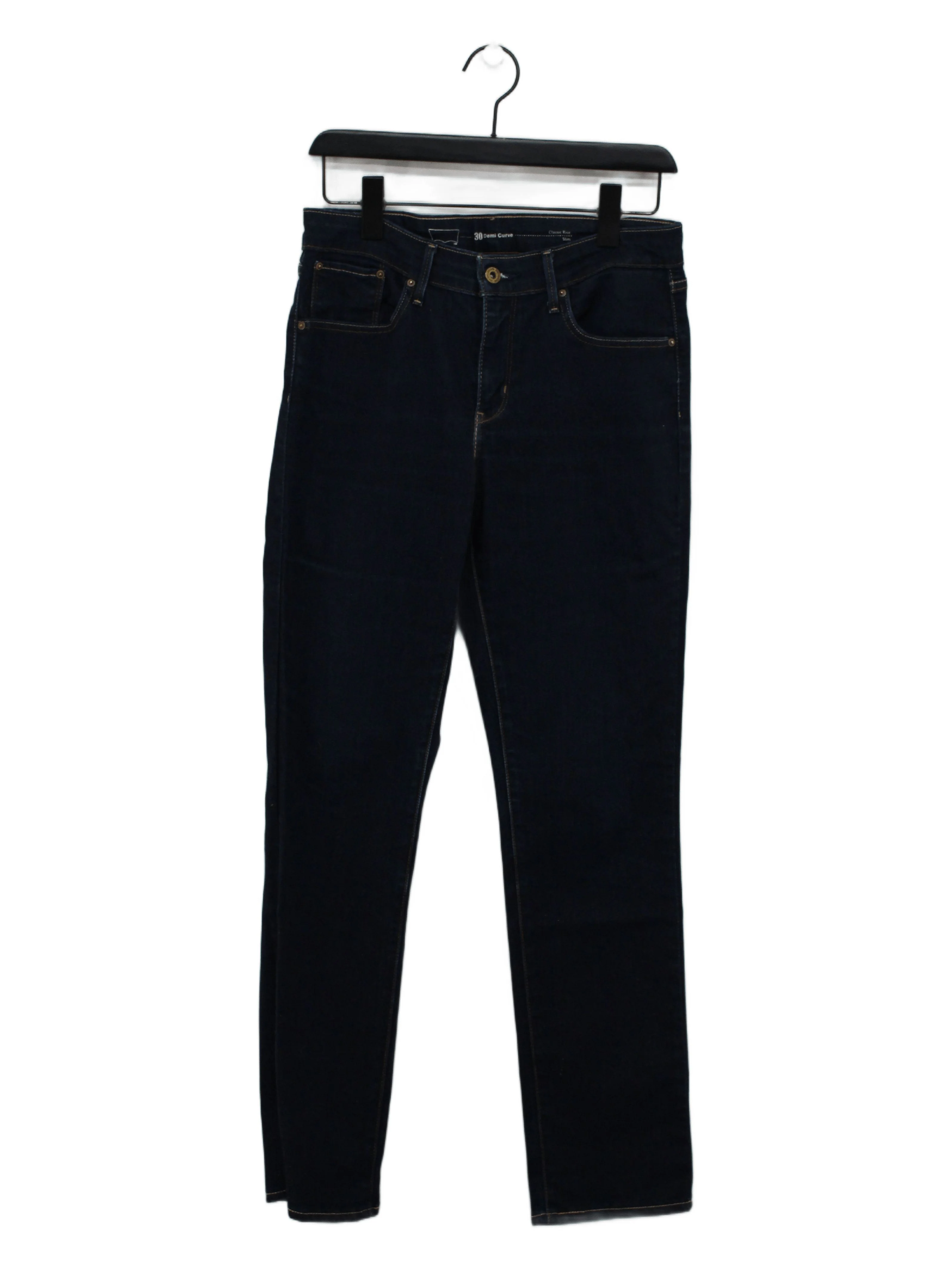 Levi’s Women's Jeans UK 2 Blue Cotton with Elastane Skinny