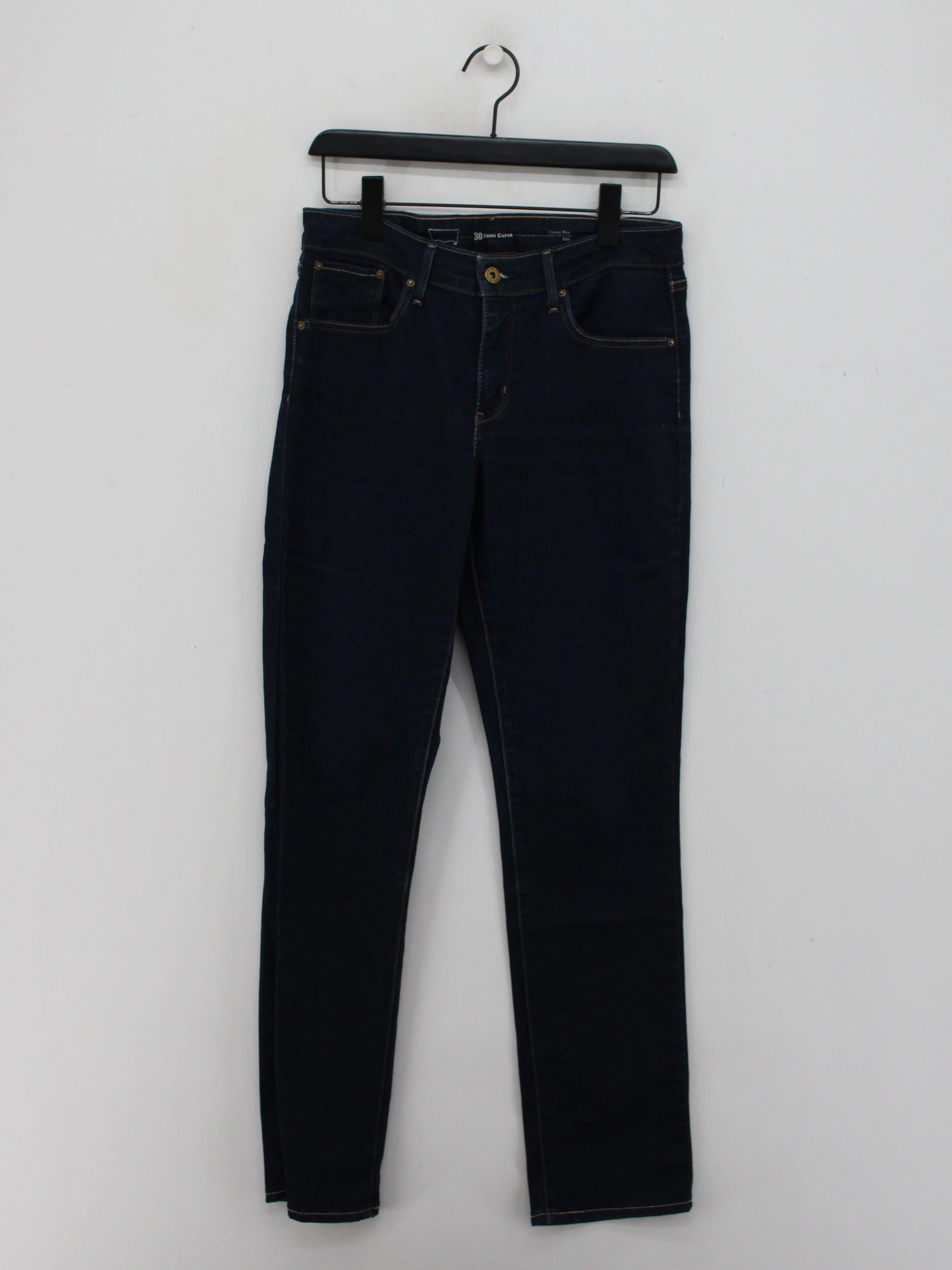 Levi’s Women's Jeans UK 2 Blue Cotton with Elastane Skinny - Image 2
