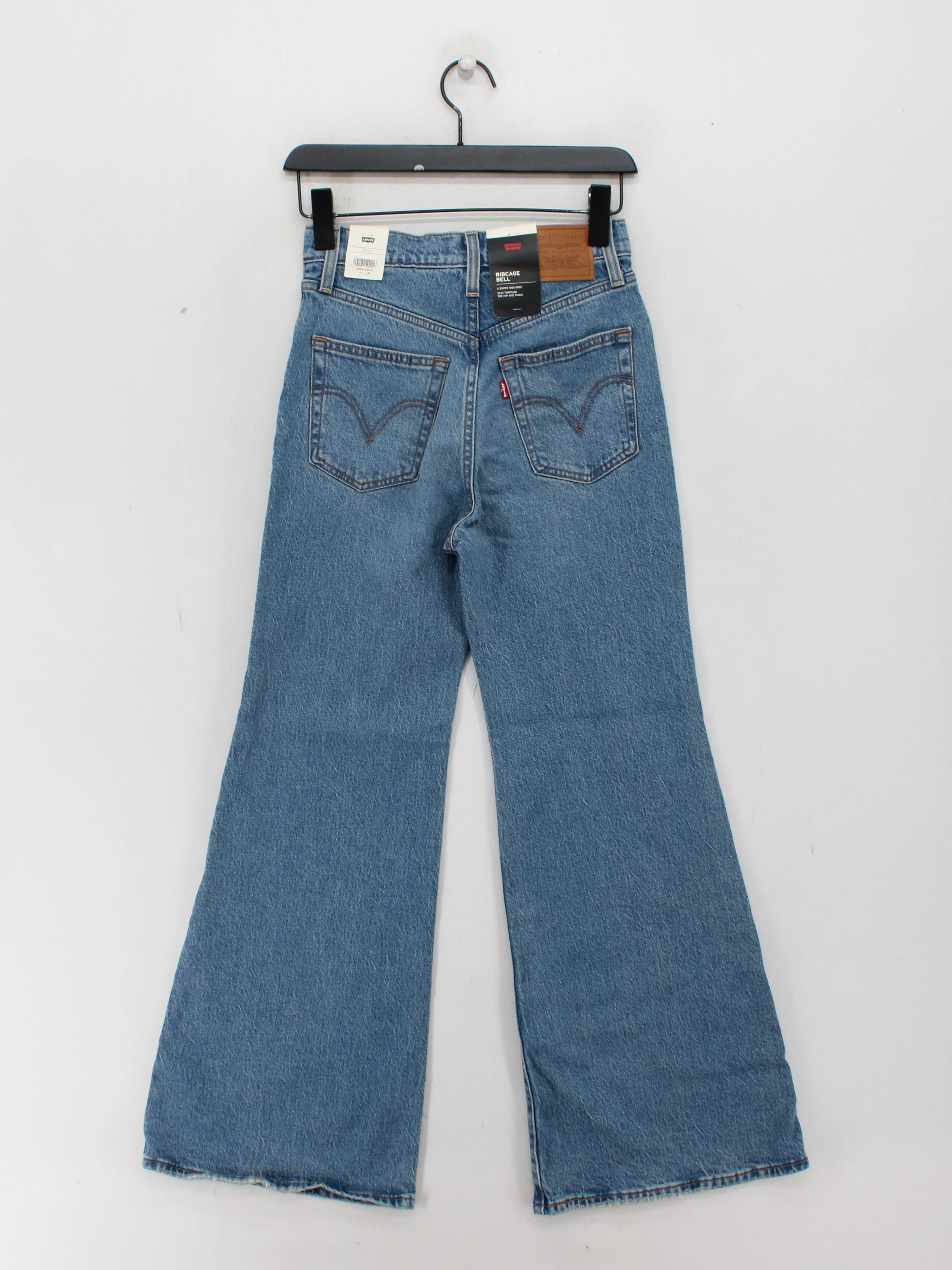 Levi’s Women's Jeans UK 8 Blue Cotton with Elastane Wide-Leg New with tags - Image 2