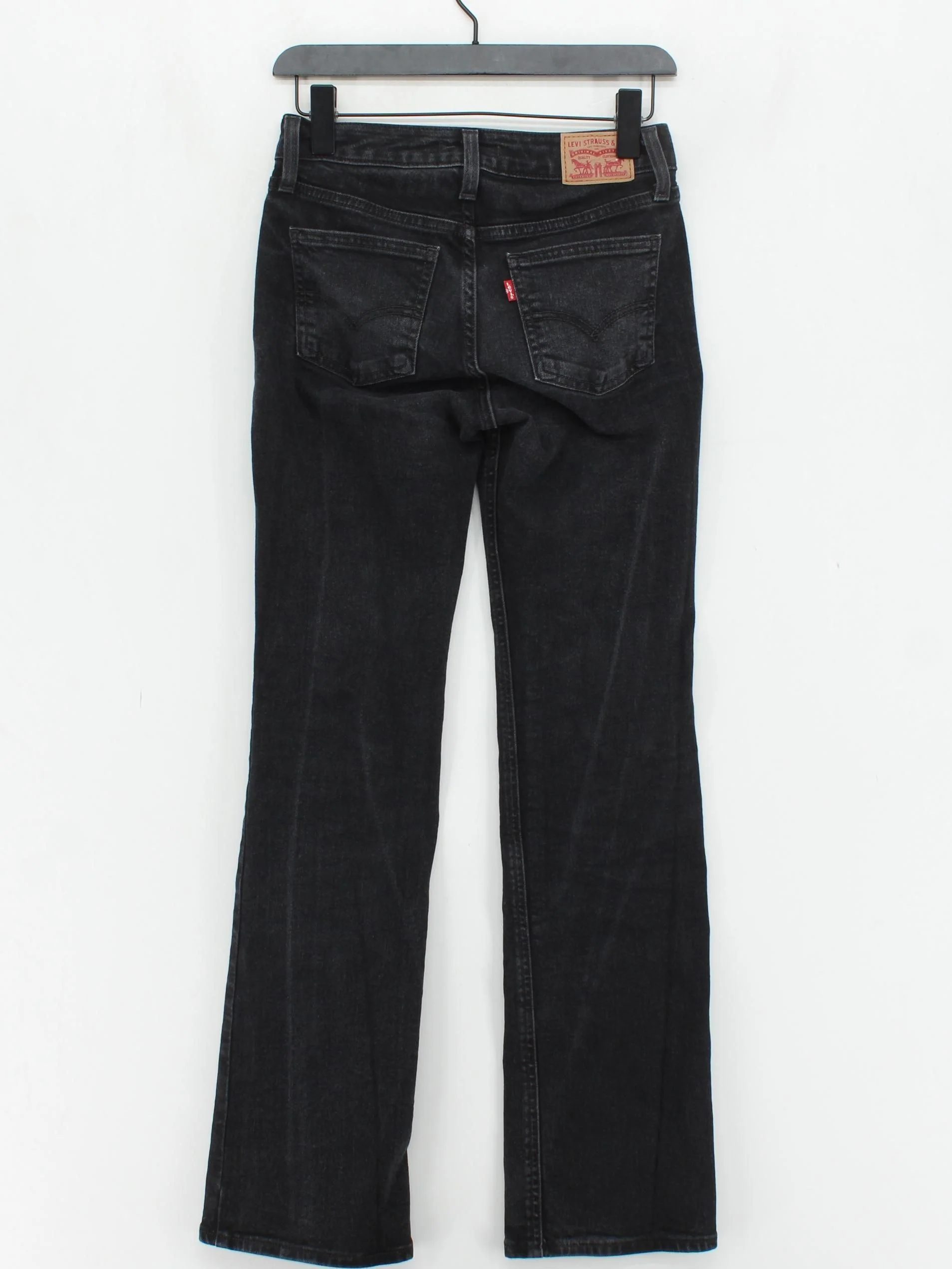 Levi’s Women's Jeans W 25 in Black Cotton with Polyester, Elastane Flared - Image 2