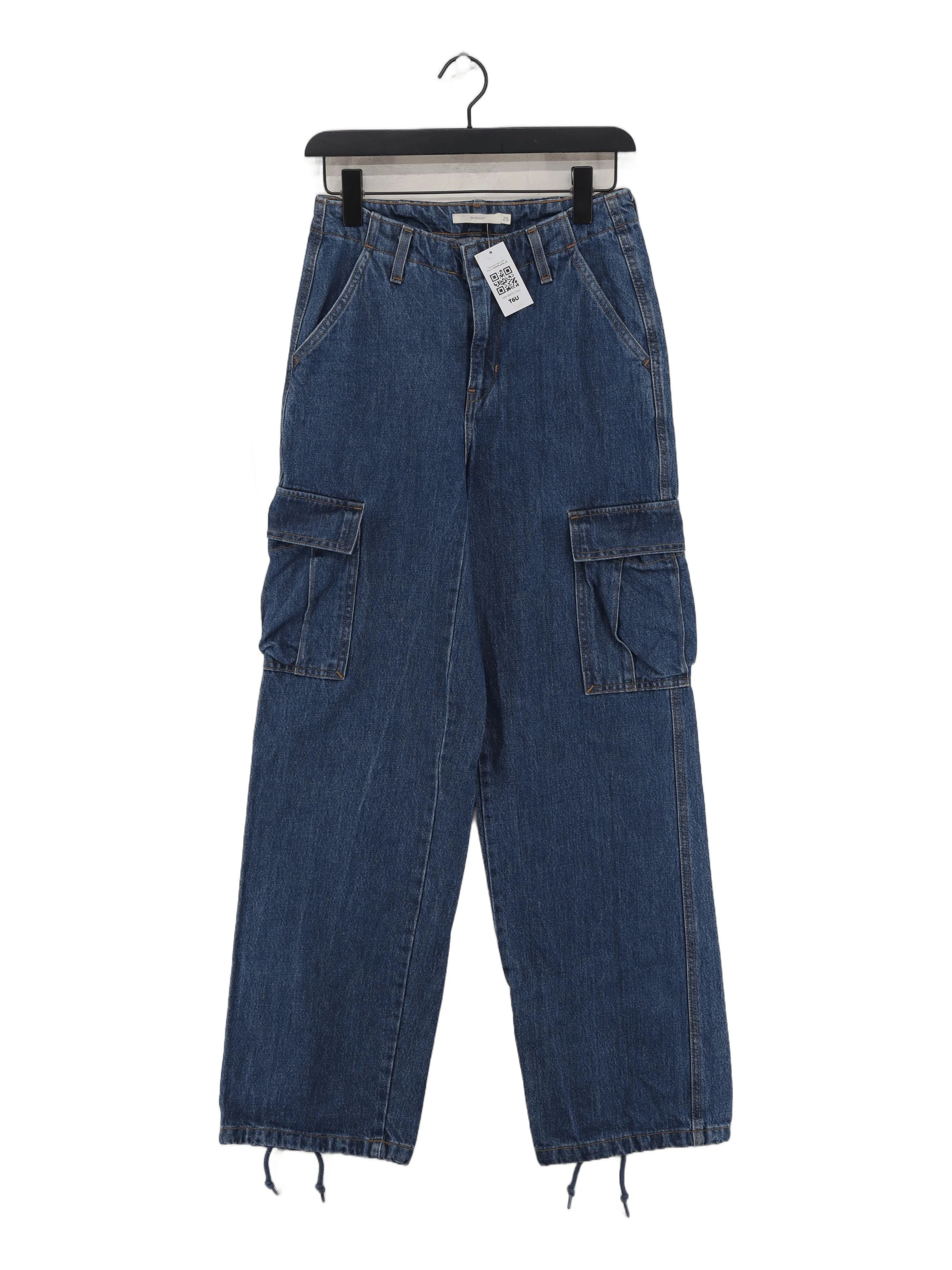 Levi’s Women's Jeans W 25 in Blue 100% Cotton Wide-Leg