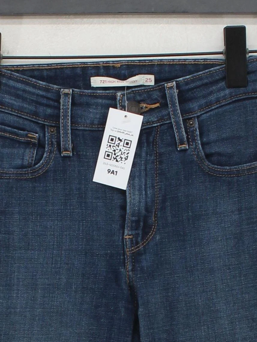 Levi’s Women's Jeans W 25 in Blue 100% Other Skinny - Image 3