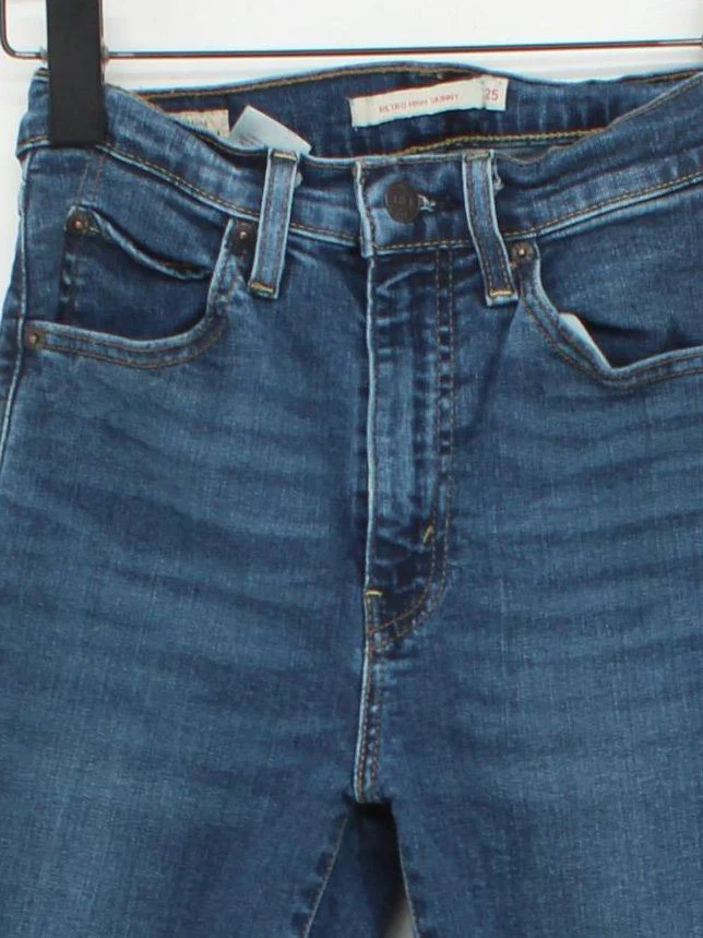 Levi’s Women's Jeans W 25 in Blue Cotton with Elastane, Lyocell Modal Skinny - Image 3