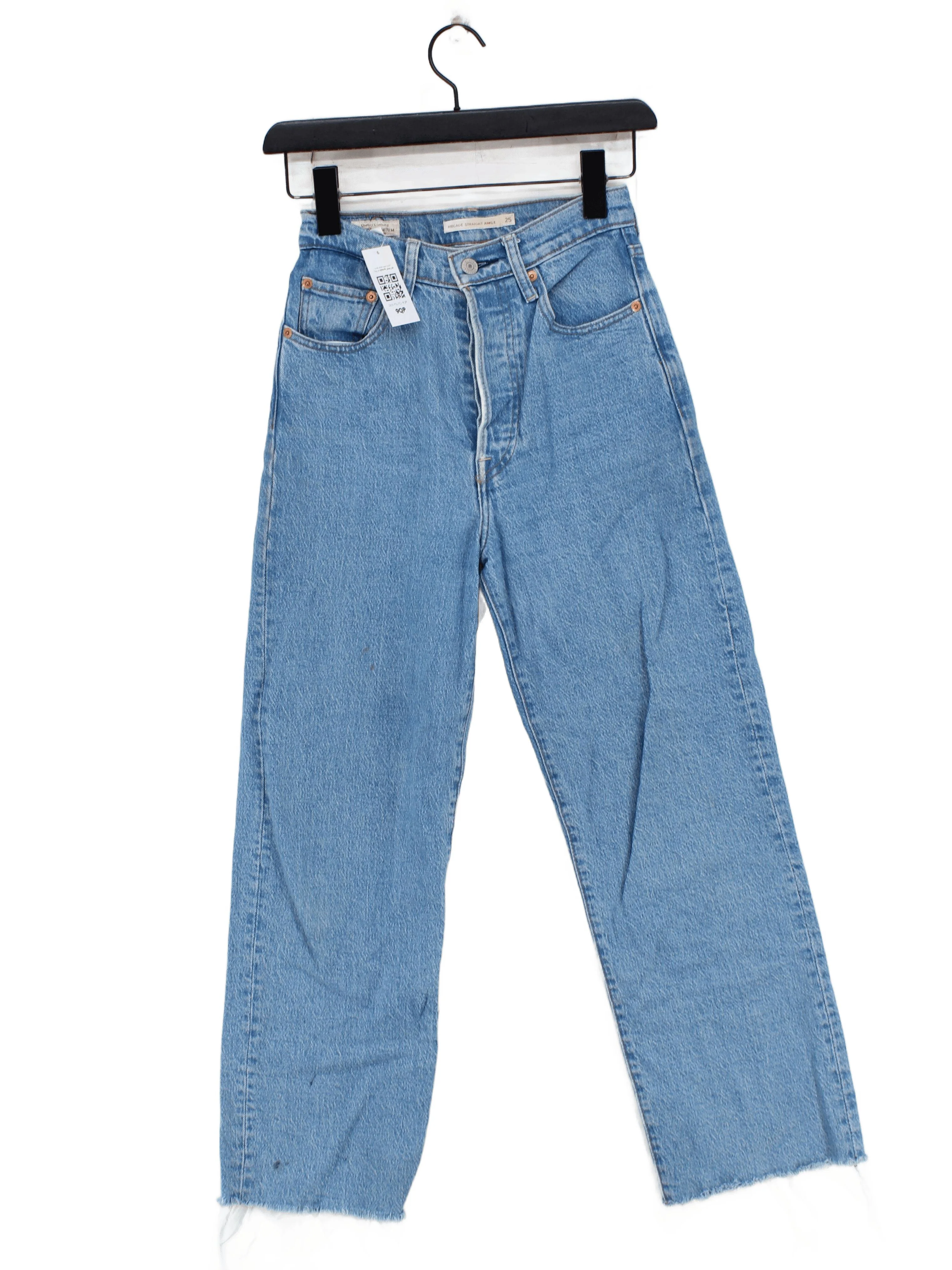 Levi’s Women's Jeans W 25 in Blue Cotton with Elastane Straight