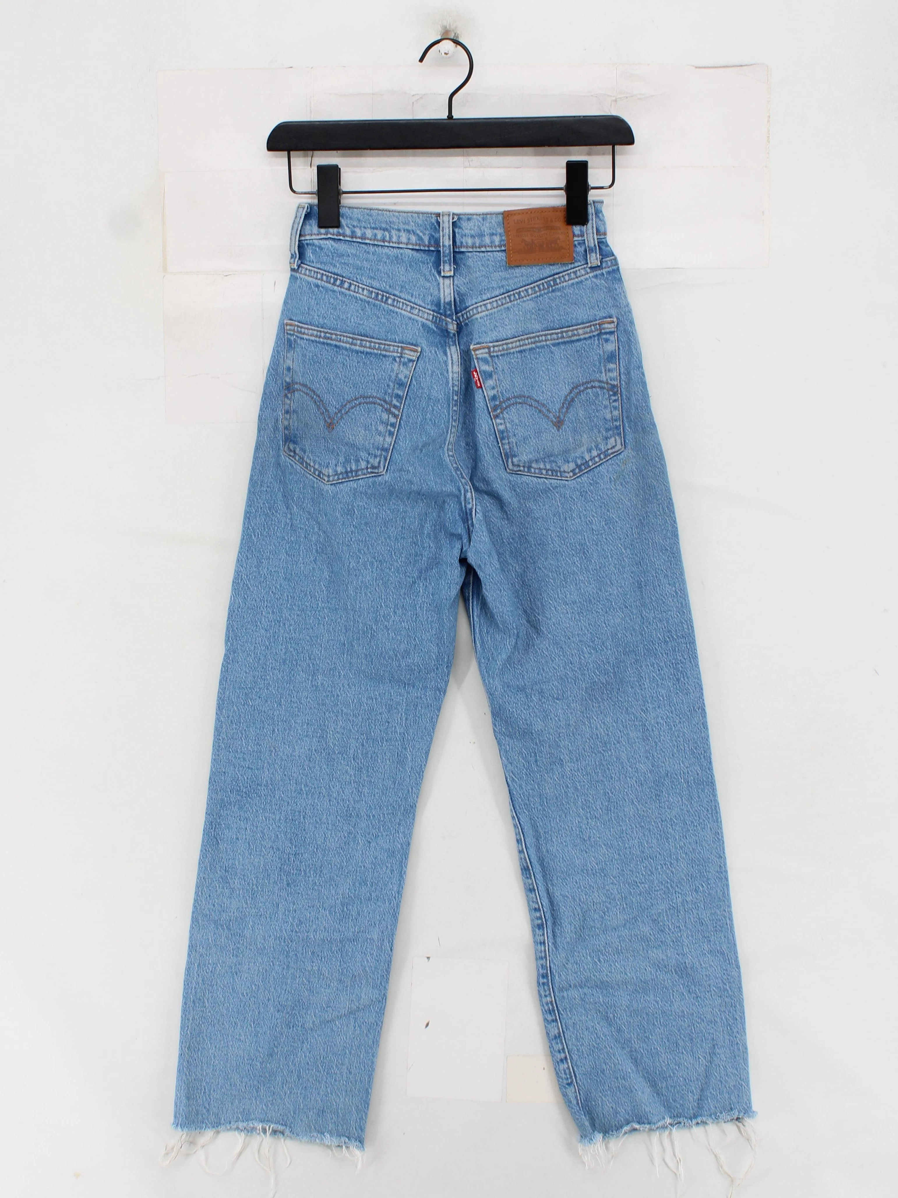 Levi’s Women's Jeans W 25 in Blue Cotton with Elastane Straight - Image 2