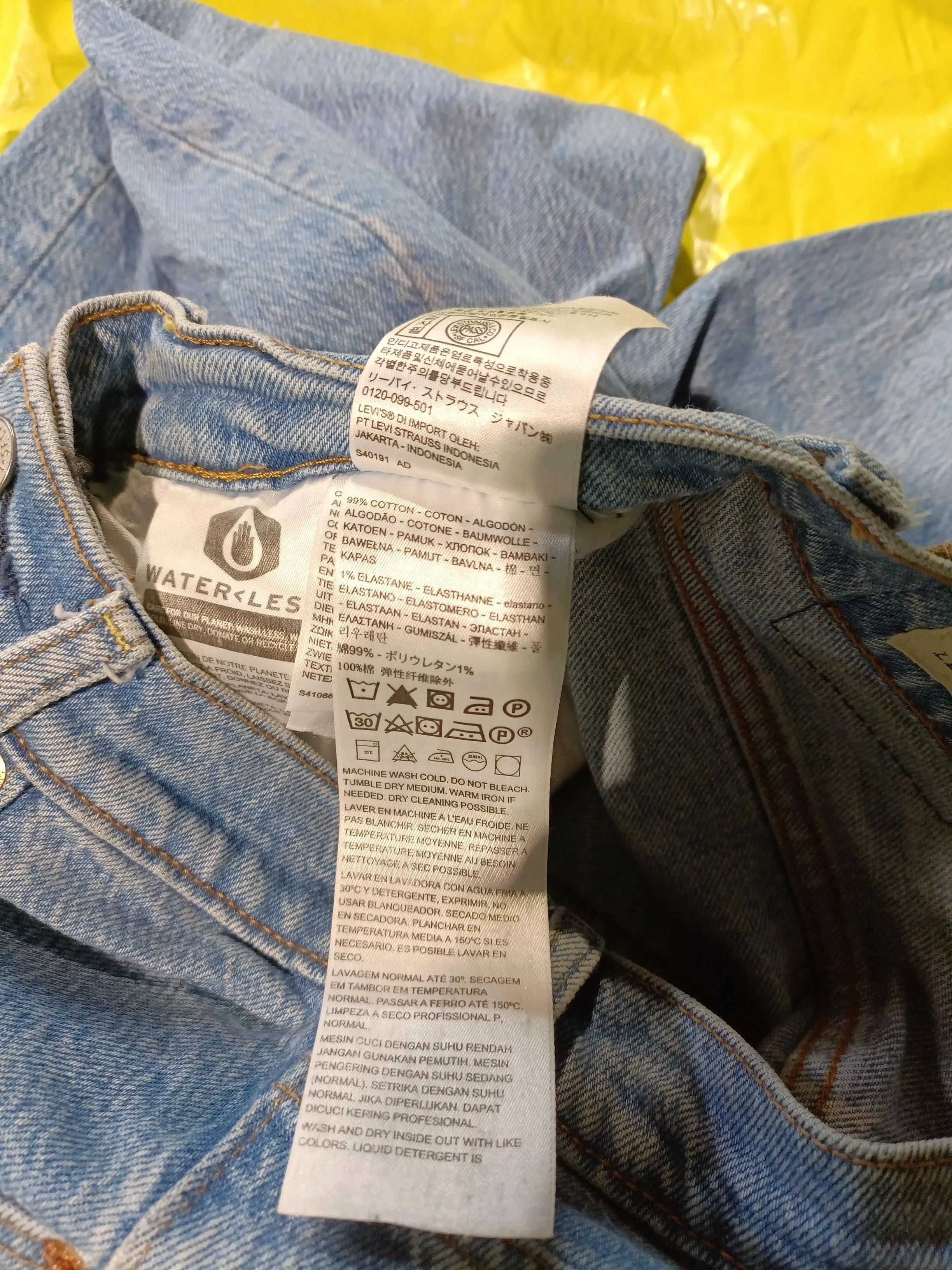 Levi’s Women's Jeans W 25 in Blue Cotton with Elastane Straight - Image 7