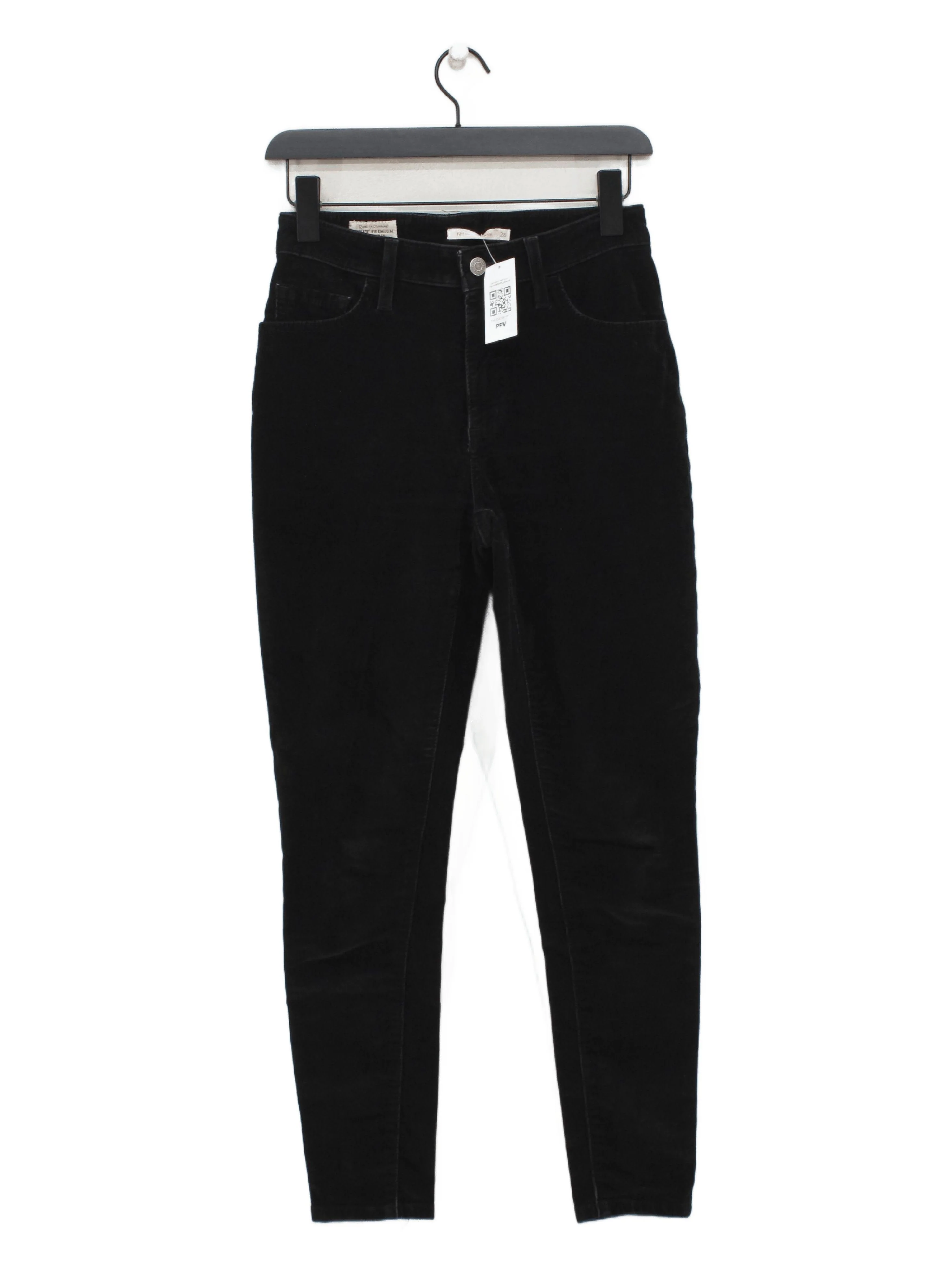 Levi’s Women's Jeans W 26 in Black Cotton with Elastane Skinny