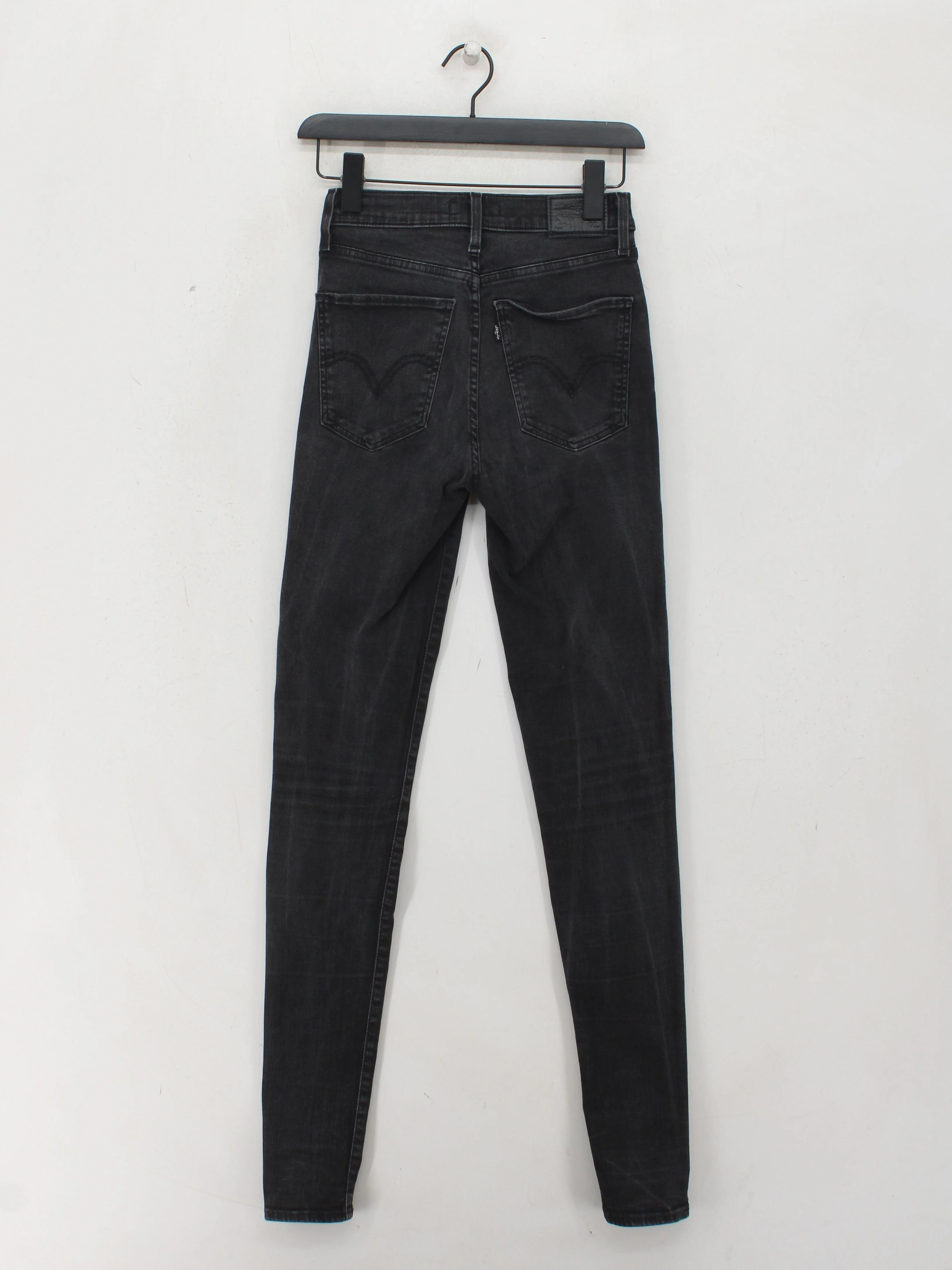 Levi’s Women's Jeans W 26 in Black Cotton with Polyester, Elastane Skinny - Image 2