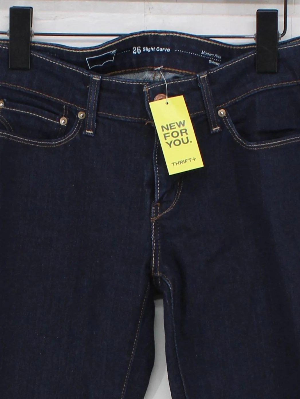 Levi’s Women's Jeans W 26 in Blue Cotton with Elastane Skinny - Image 3