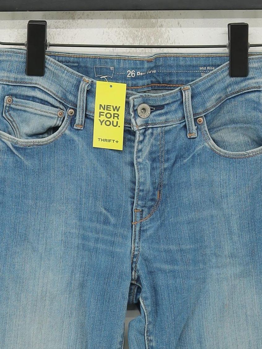 Levi’s Women's Jeans W 26 in Blue Cotton with Elastane Straight - Image 3