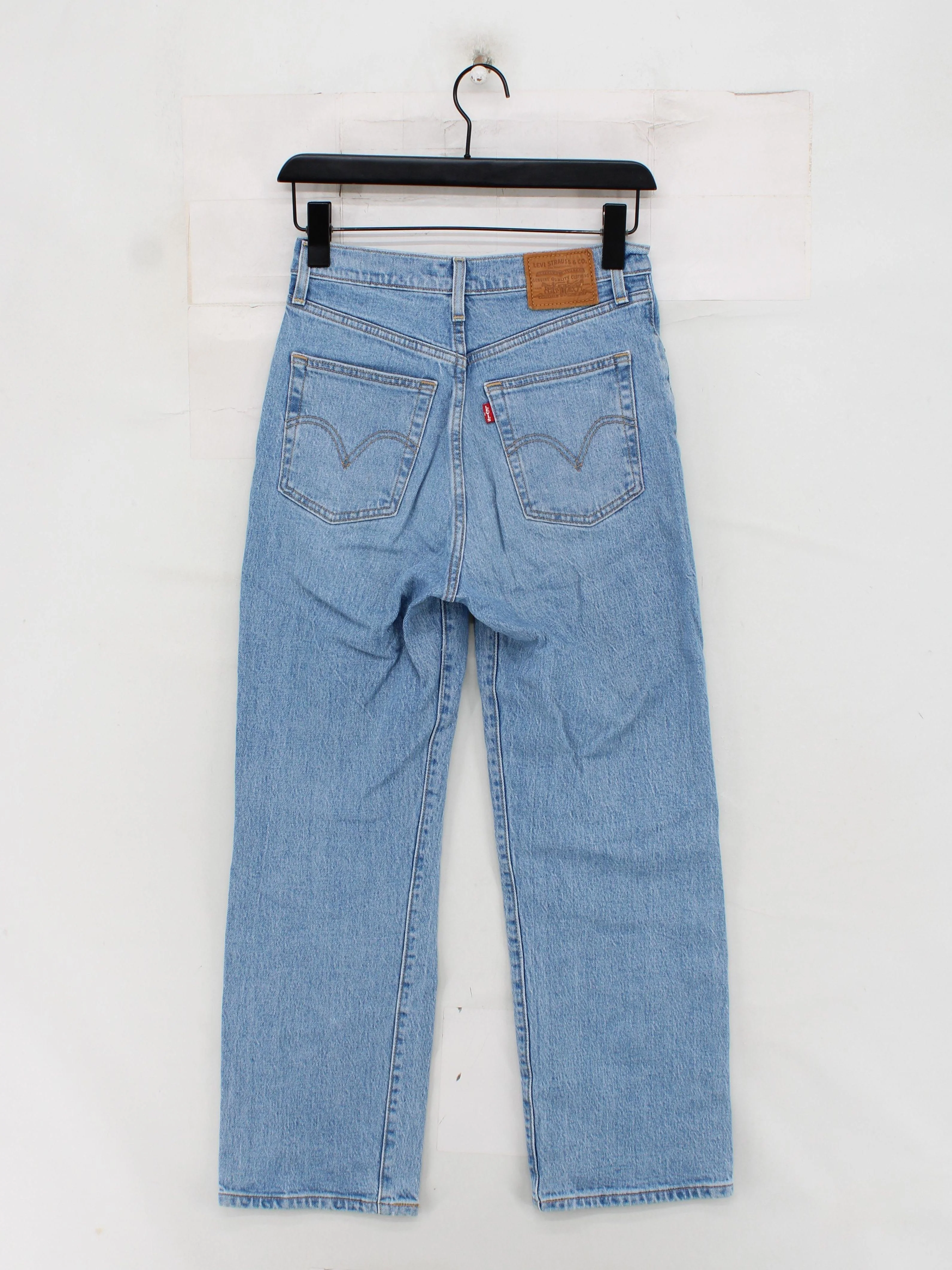 Levi’s Women's Jeans W 26 in Blue Cotton with Elastane Straight - Image 2