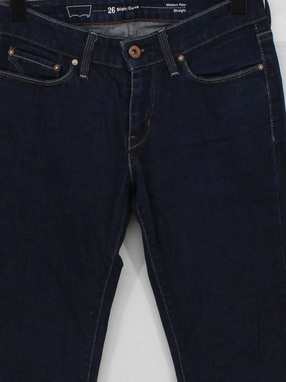 Levi’s Women's Jeans W 26 in Blue Cotton with Elastane Straight - Image 3