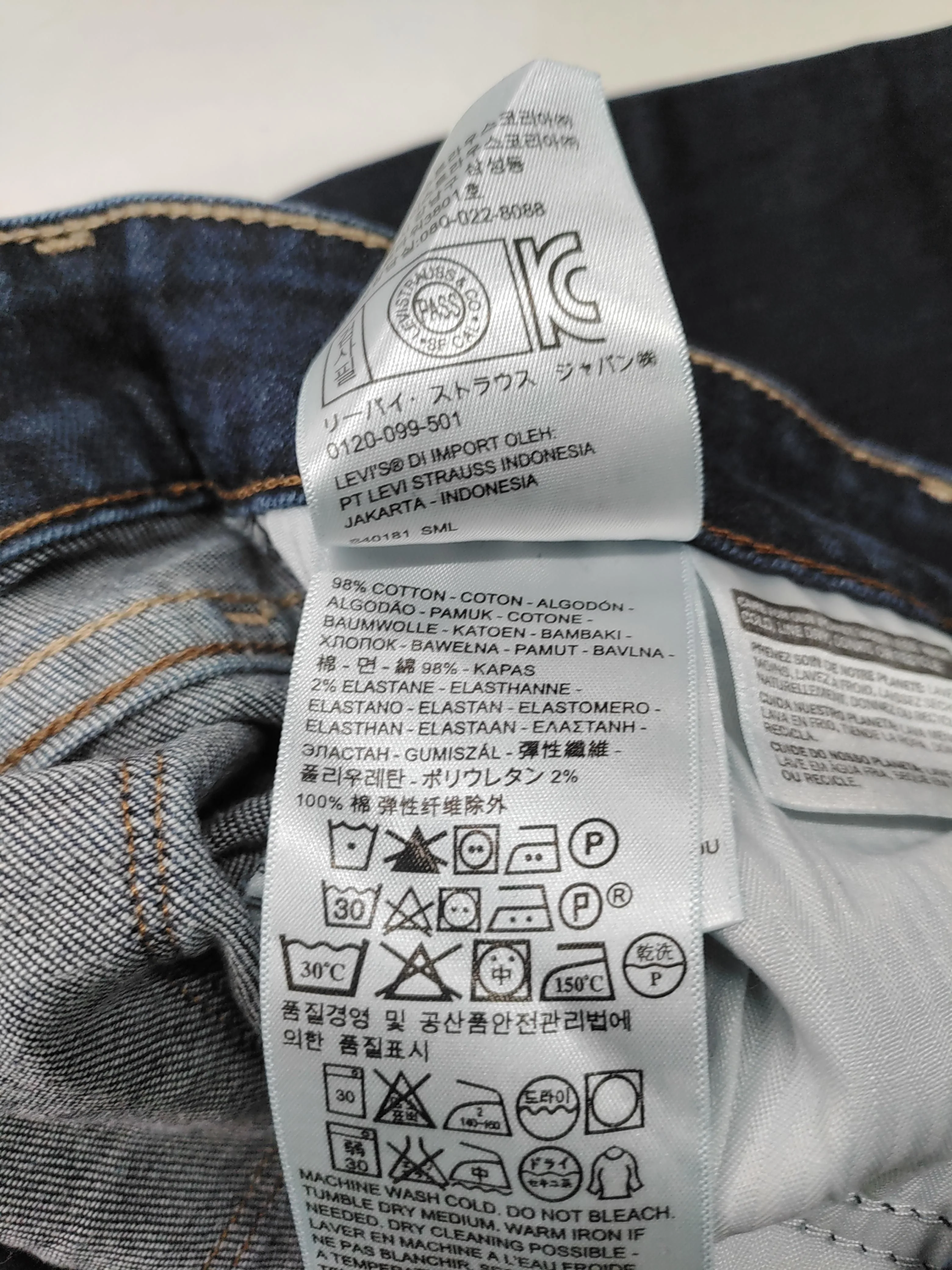 Levi’s Women's Jeans W 26 in Blue Cotton with Elastane Straight - Image 6
