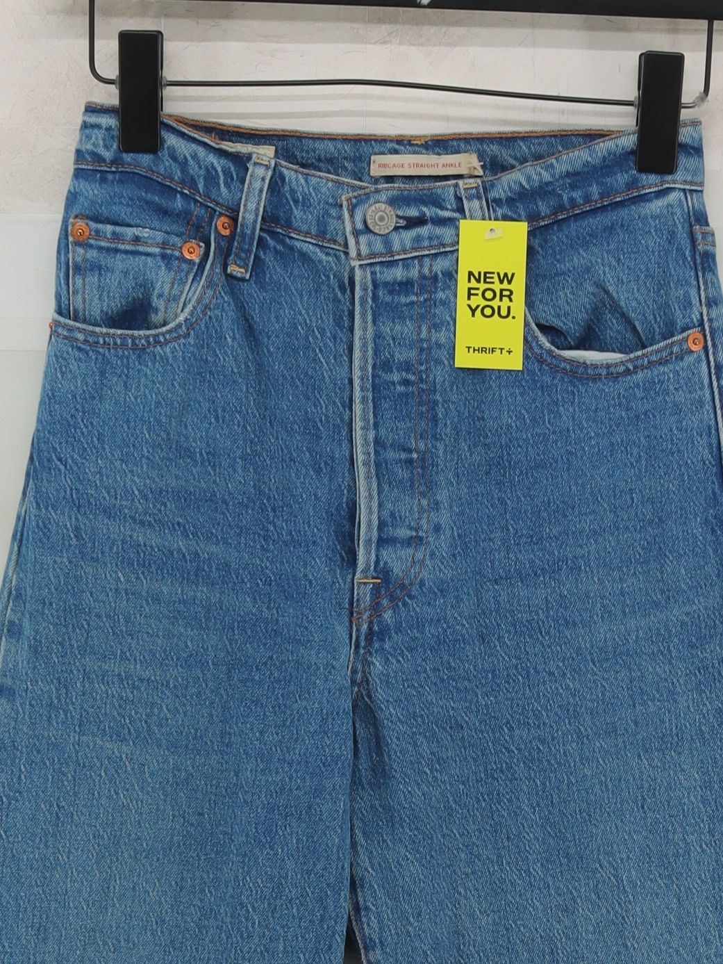 Levi’s Women's Jeans W 26 in Blue Cotton with Elastane Straight - Image 3