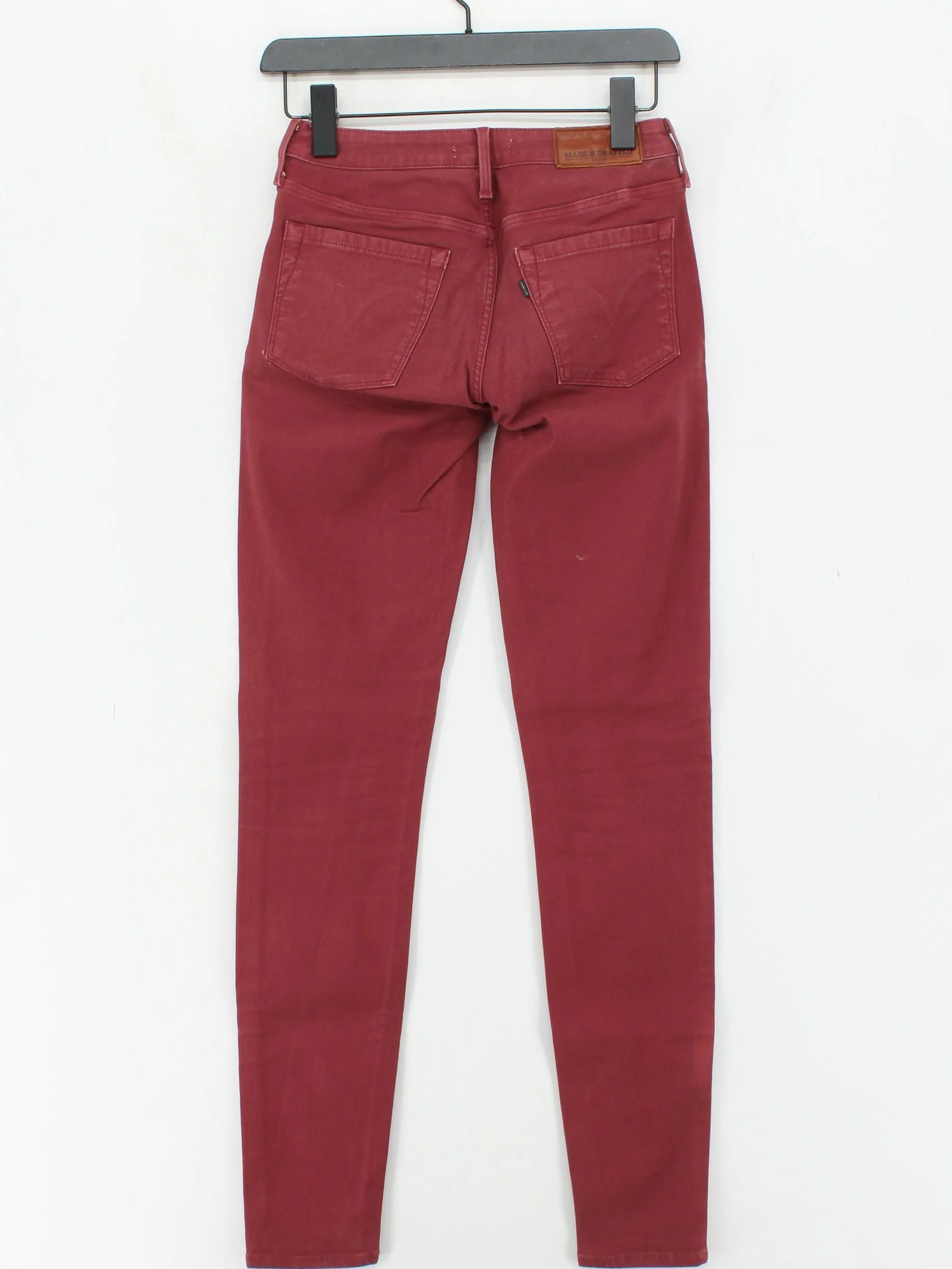 Levi’s Women's Jeans W 26 in; L 34 in Red Cotton with Elastane Skinny - Image 2