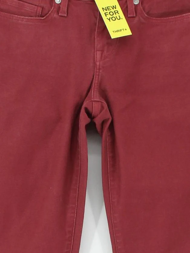 Levi’s Women's Jeans W 26 in; L 34 in Red Cotton with Elastane Skinny - Image 3