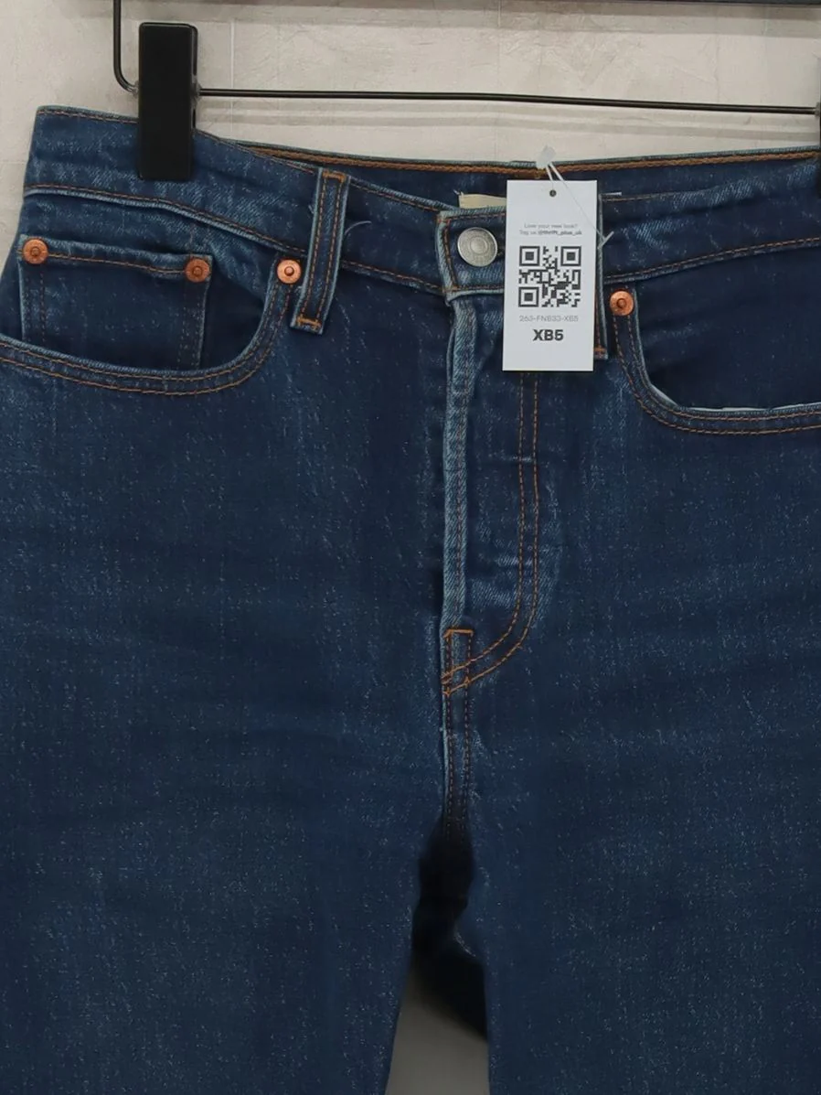 Levi’s Women's Jeans W 27 in Blue Cotton with Elastane Straight - Image 3
