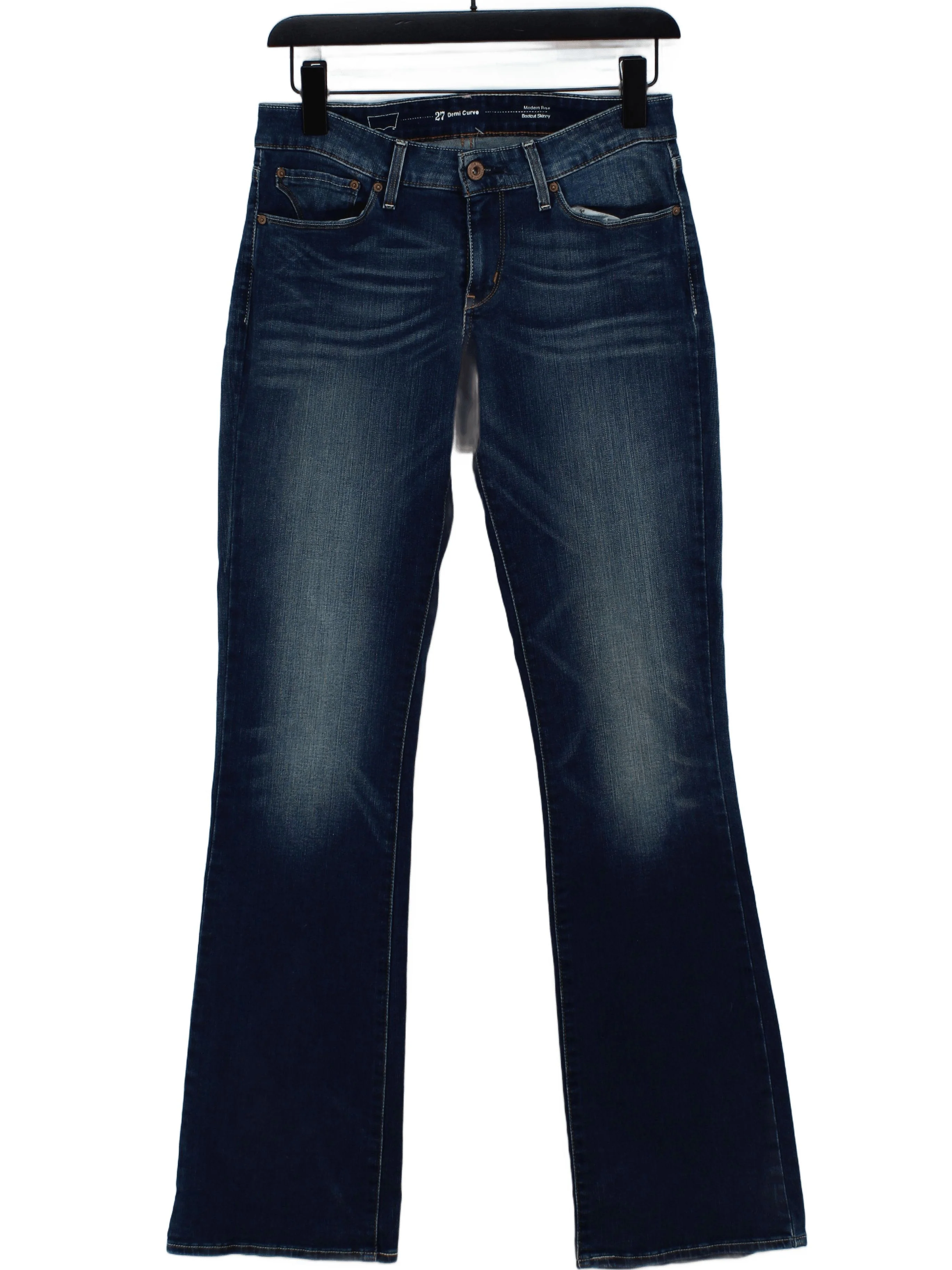 Levi’s Women's Jeans W 27 in Blue Cotton with Polyester, Elastane Flared
