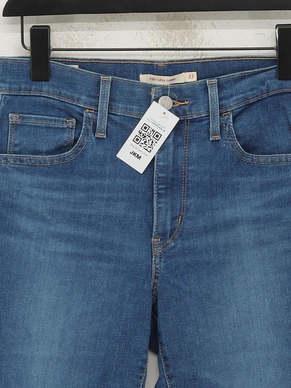 Levi’s Women's Jeans W 27 in Blue Cotton with Polyester, Elastane Skinny - Image 3