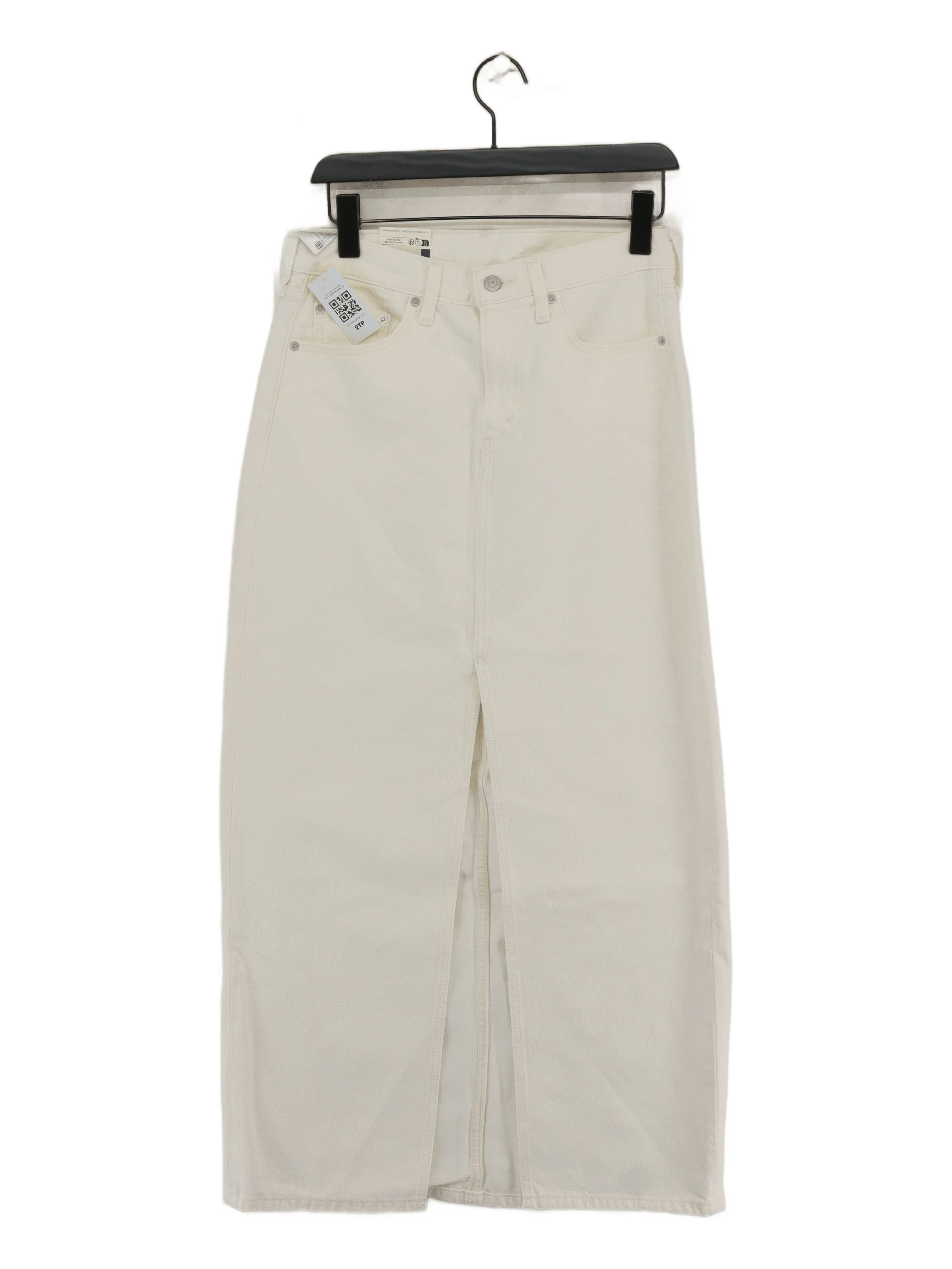 Levi’s Women's Jeans W 27 in Cream 100% Cotton Wide-Leg