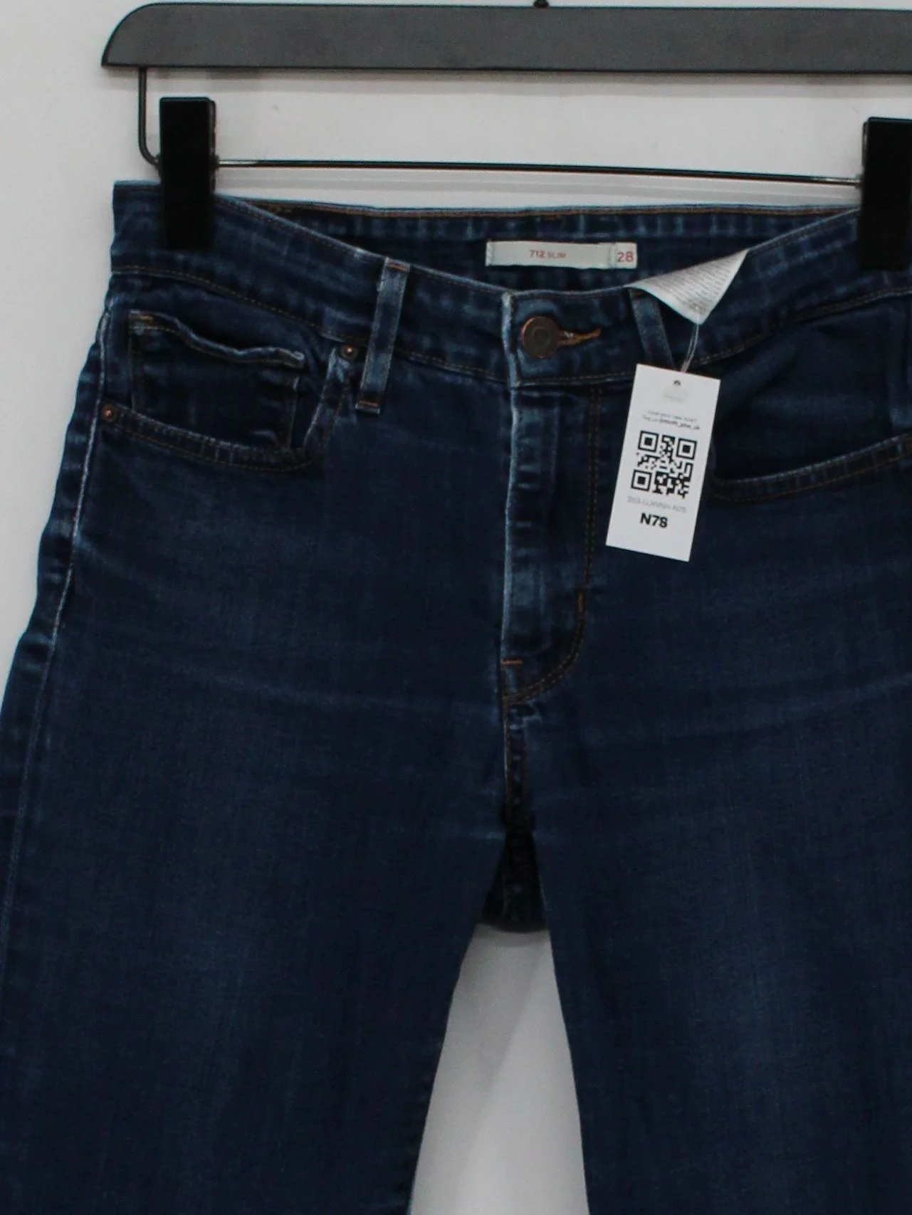 Levi’s Women's Jeans W 28 in Blue Cotton with Polyester, Elastane Straight - Image 3