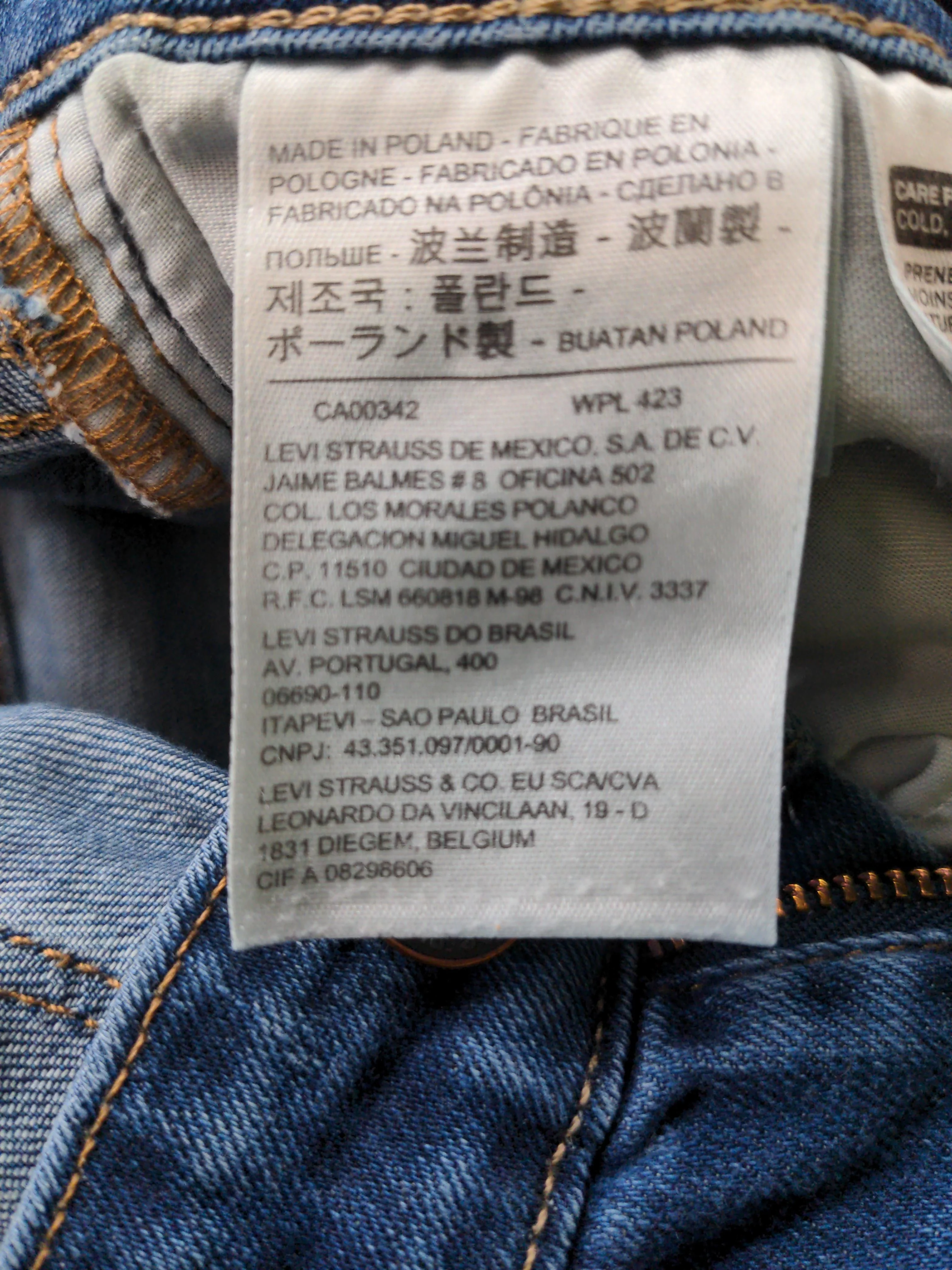 Levi’s Women's Jeans W 28 in Blue Cotton with Polyester, Elastane Straight - Image 6