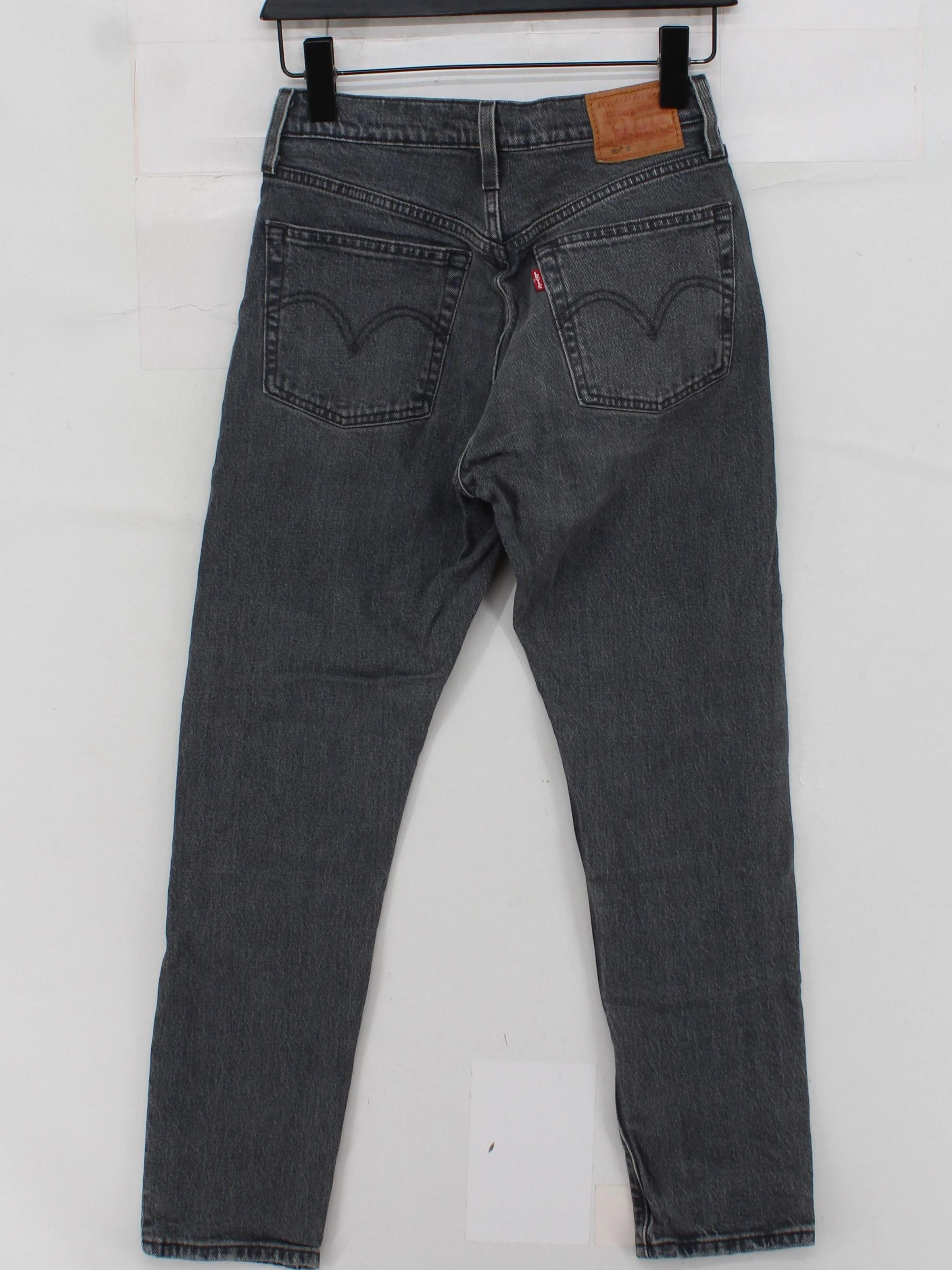 Levi’s Women's Jeans W 28 in Grey Cotton with Elastane Mom - Image 2