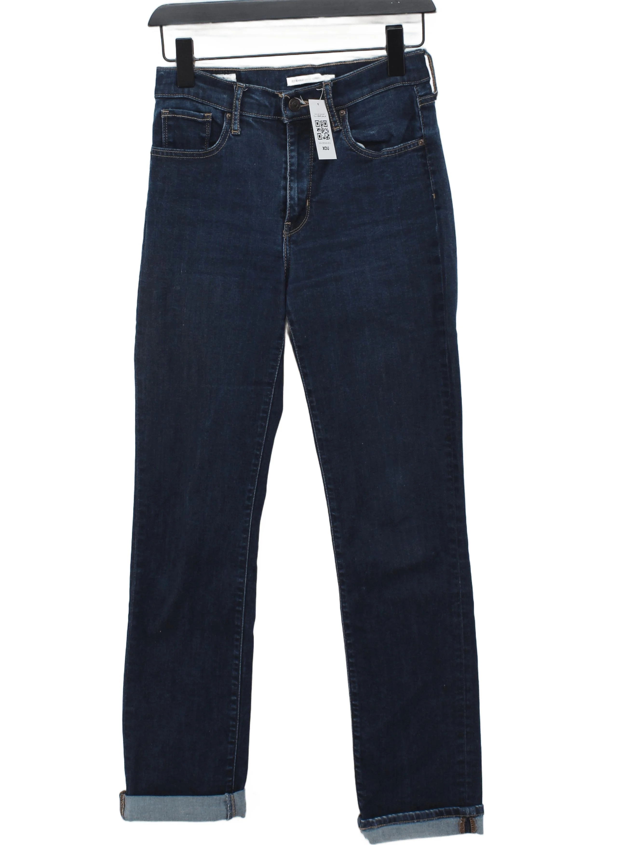 Levi’s Women's Jeans W 28 in; L 30 in Blue Cotton with Elastane Straight