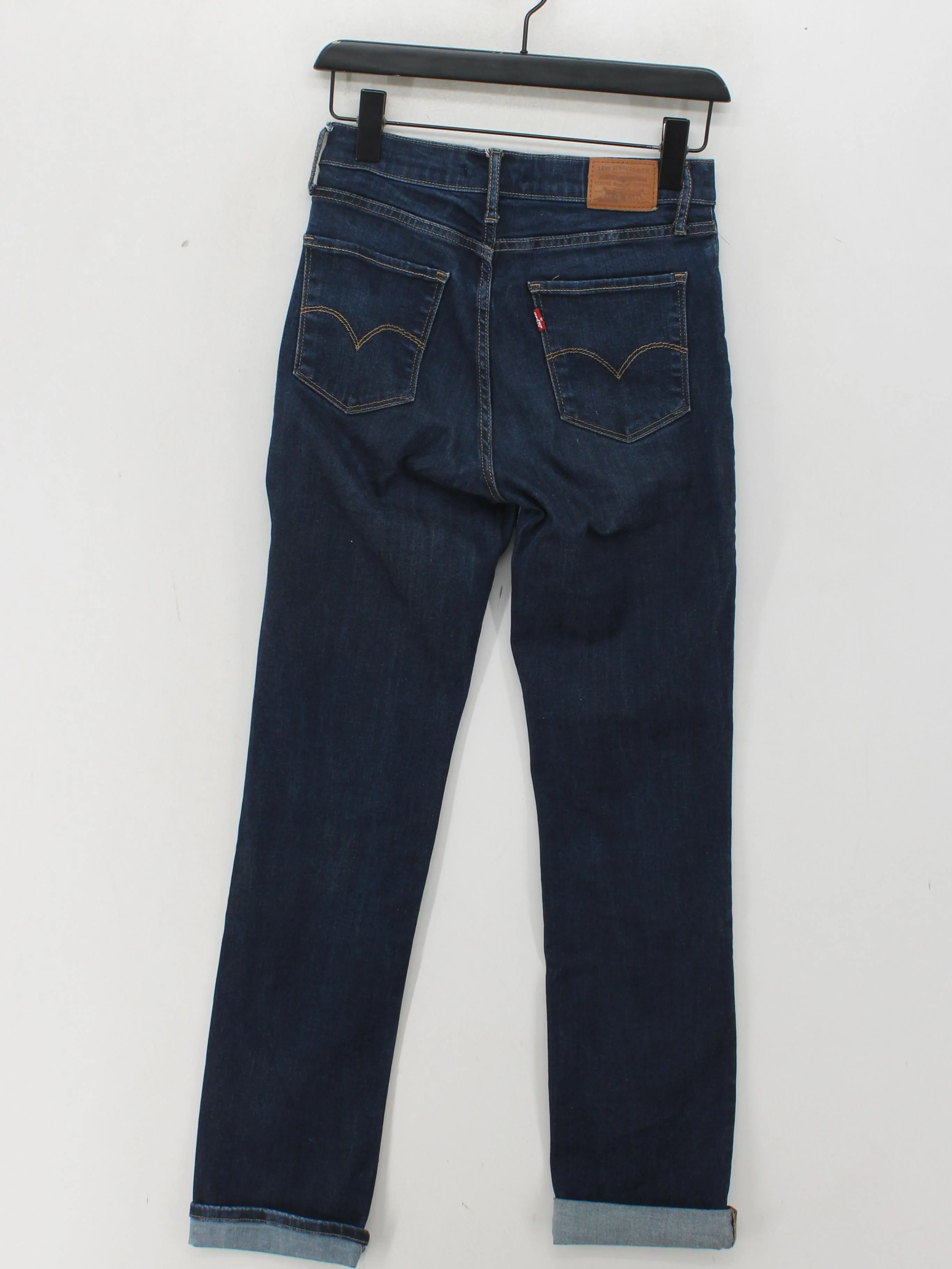 Levi’s Women's Jeans W 28 in; L 30 in Blue Cotton with Elastane Straight - Image 2