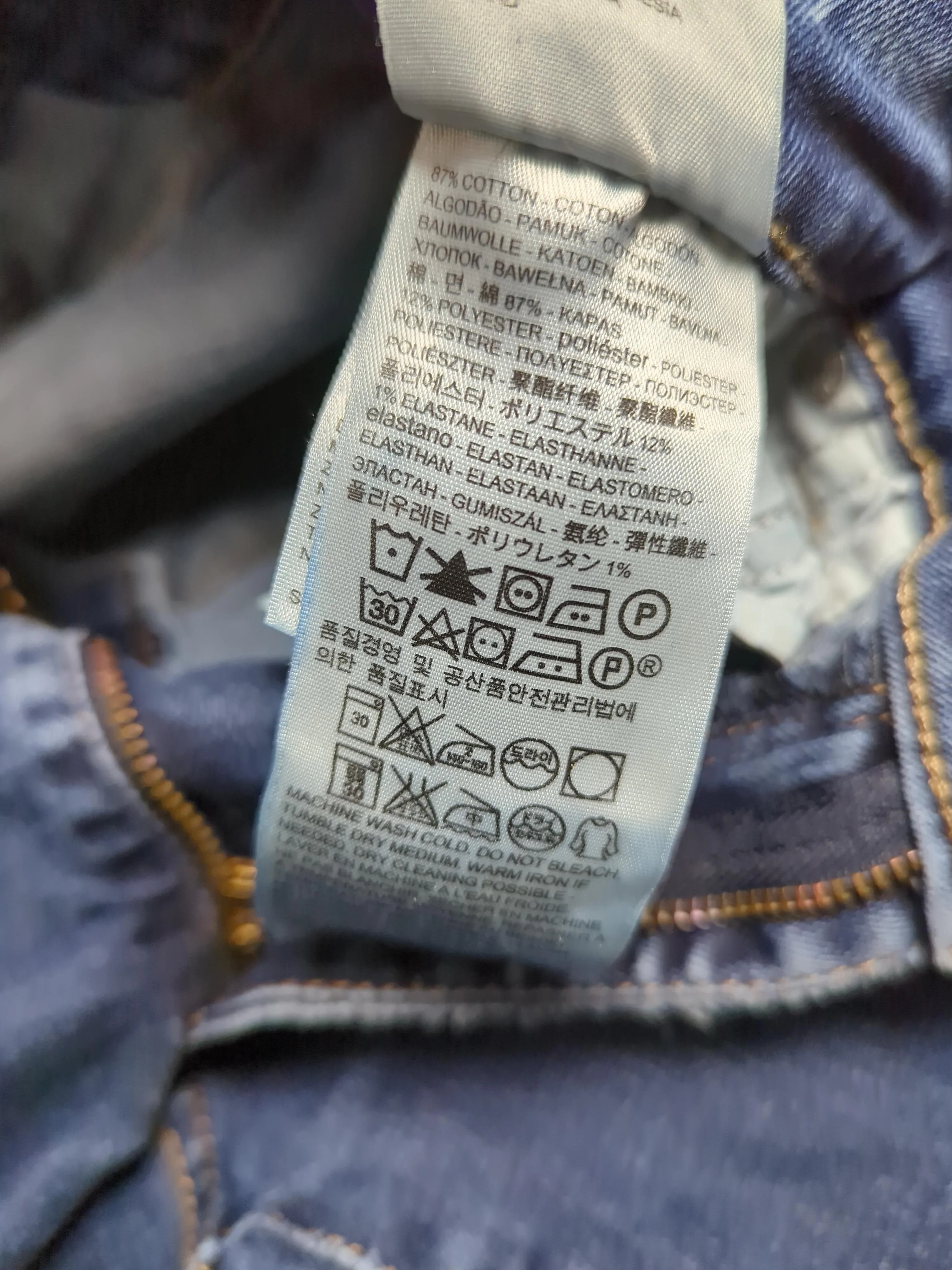 Levi’s Women's Jeans W 29 in Blue Cotton with Polyester, Elastane Skinny - Image 6