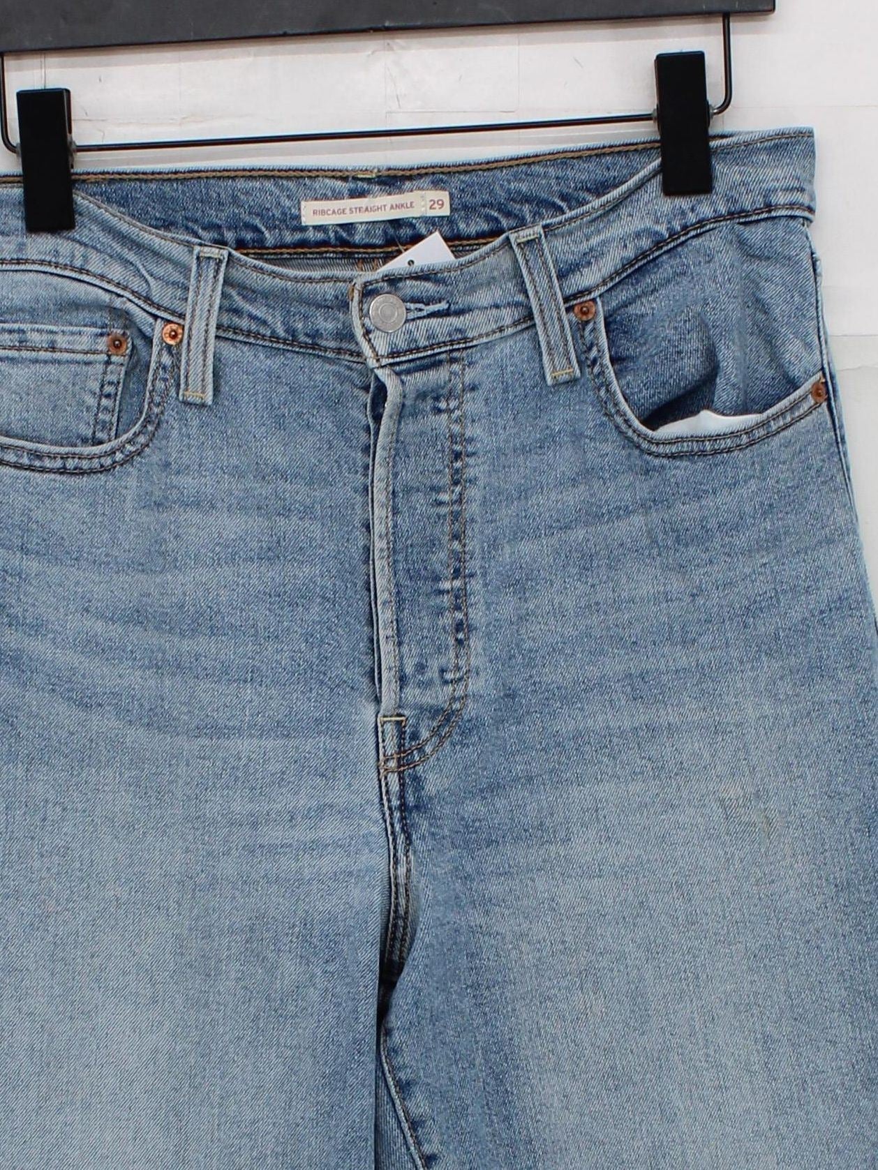 Levi’s Women's Jeans W 29 in Blue Cotton with Polyester, Elastane Straight - Image 3