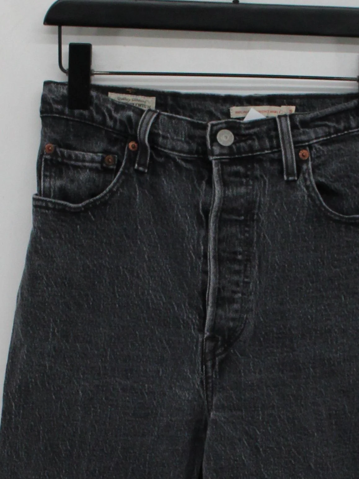 Levi’s Women's Jeans W 29 in Grey Cotton with Elastane Straight - Image 3