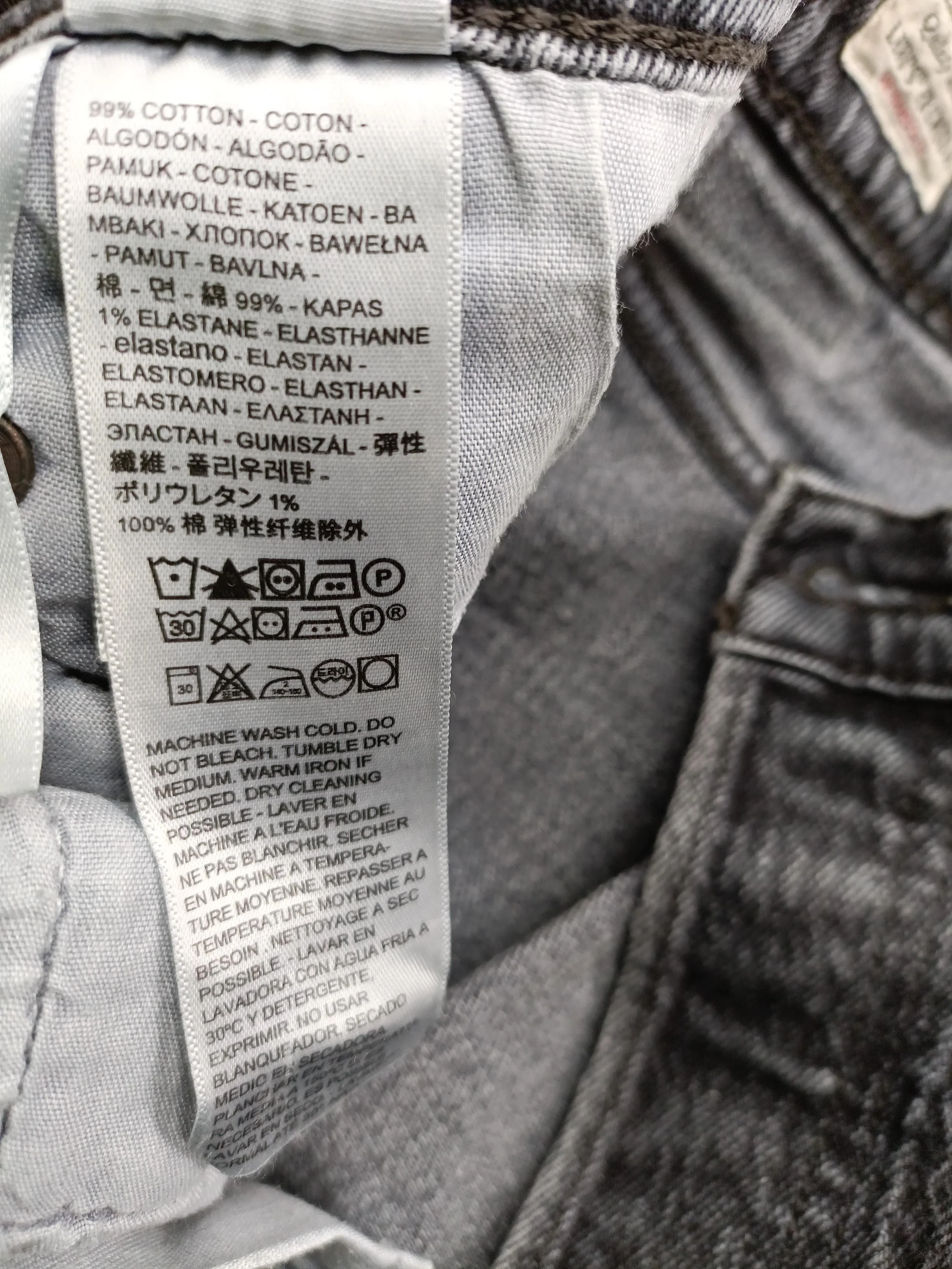 Levi’s Women's Jeans W 29 in Grey Cotton with Elastane Straight - Image 6