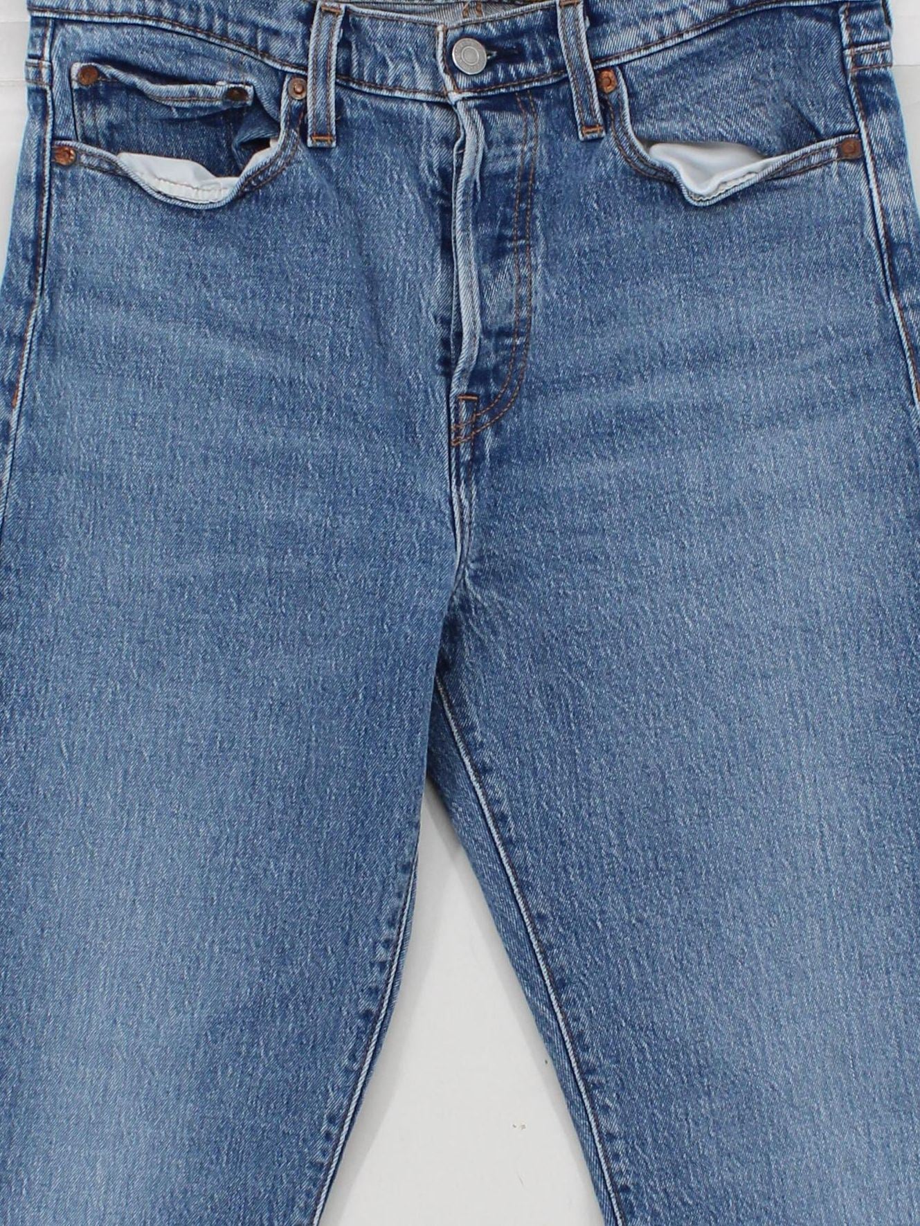 Levi’s Women's Jeans W 29 in; L 28 in Blue 100% Cotton Straight - Image 3