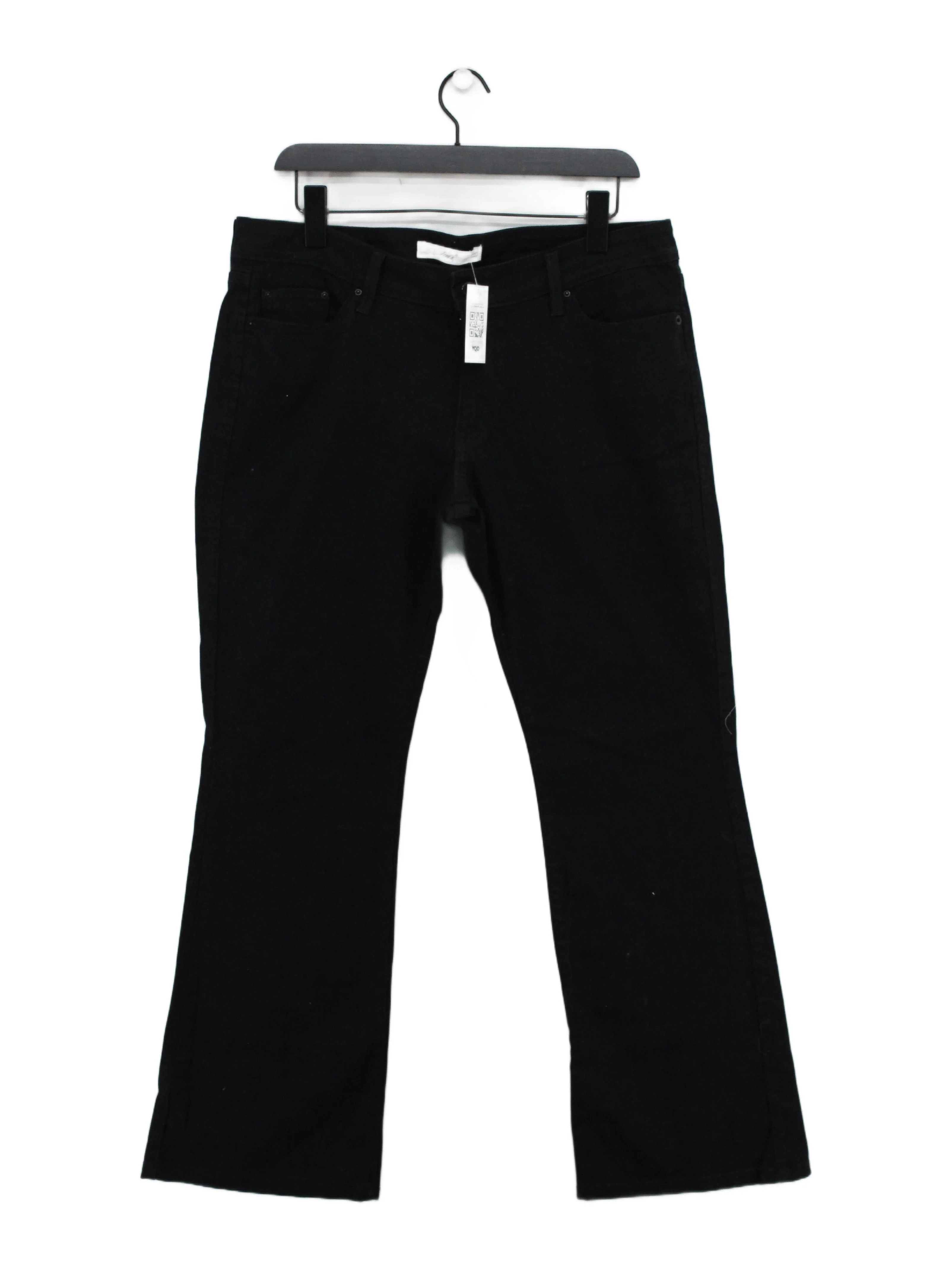 Levi’s Women's Jeans W 30 in Black Cotton with Elastane Flared