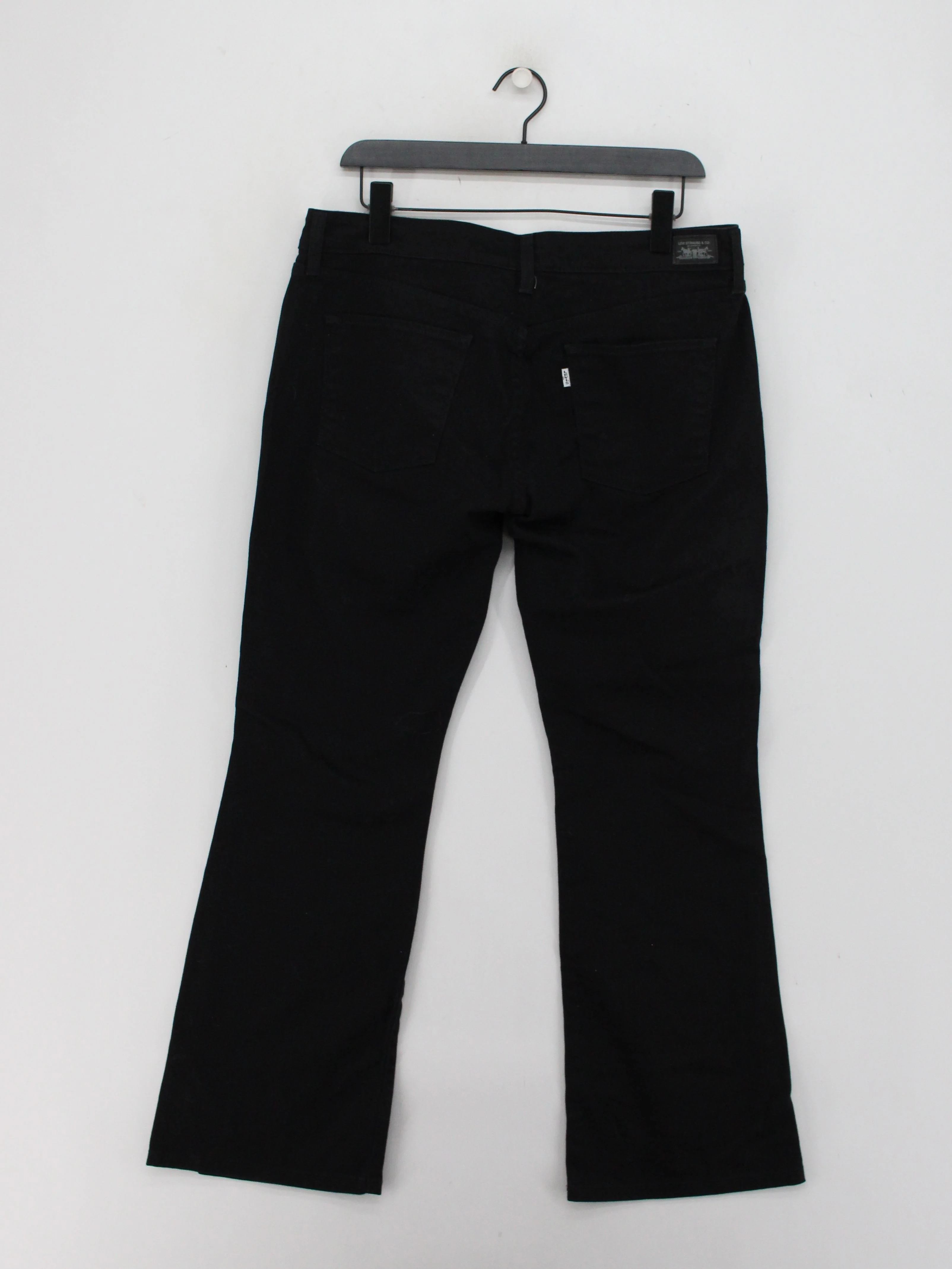 Levi’s Women's Jeans W 30 in Black Cotton with Elastane Flared - Image 2