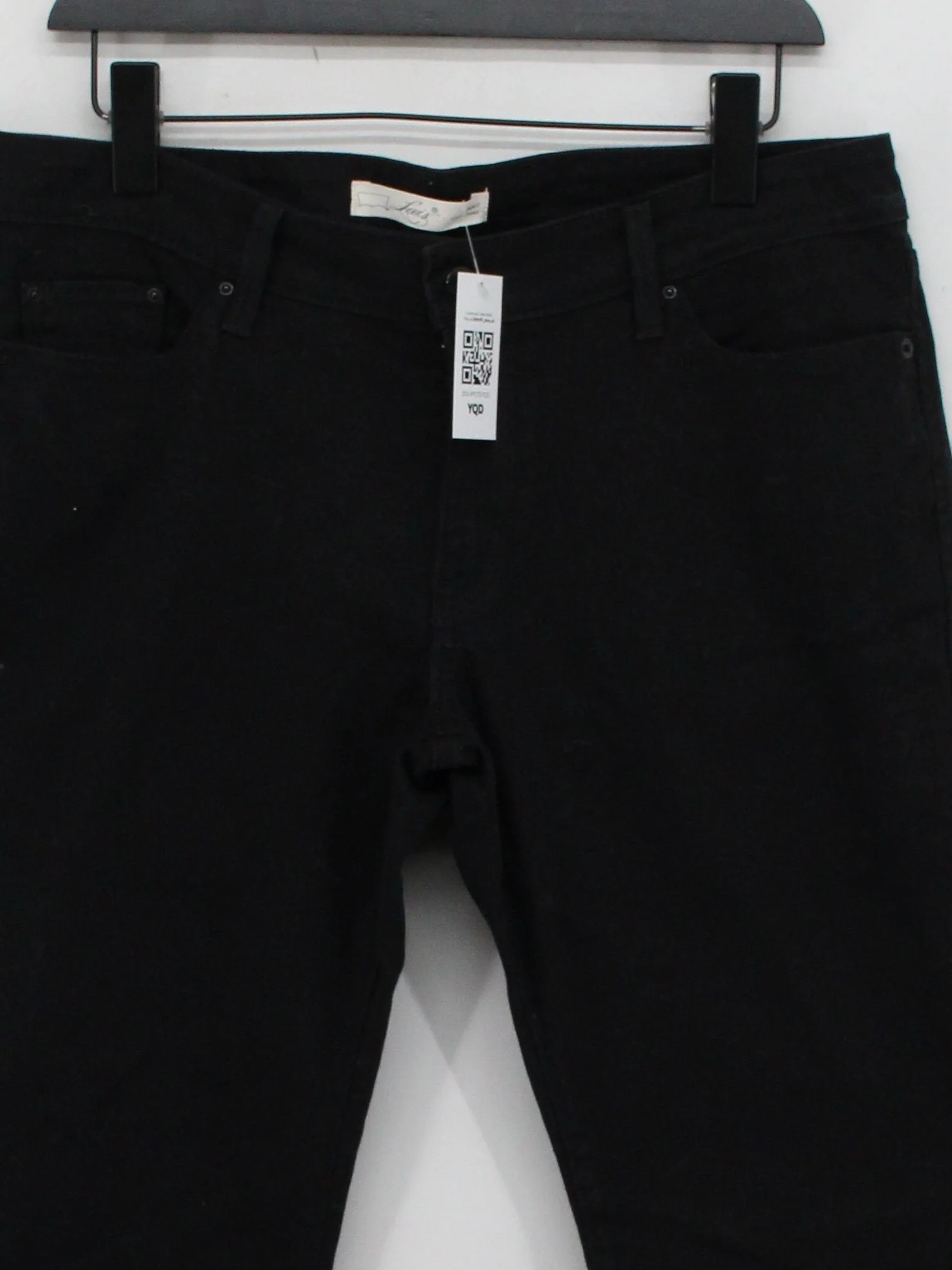 Levi’s Women's Jeans W 30 in Black Cotton with Elastane Flared - Image 3