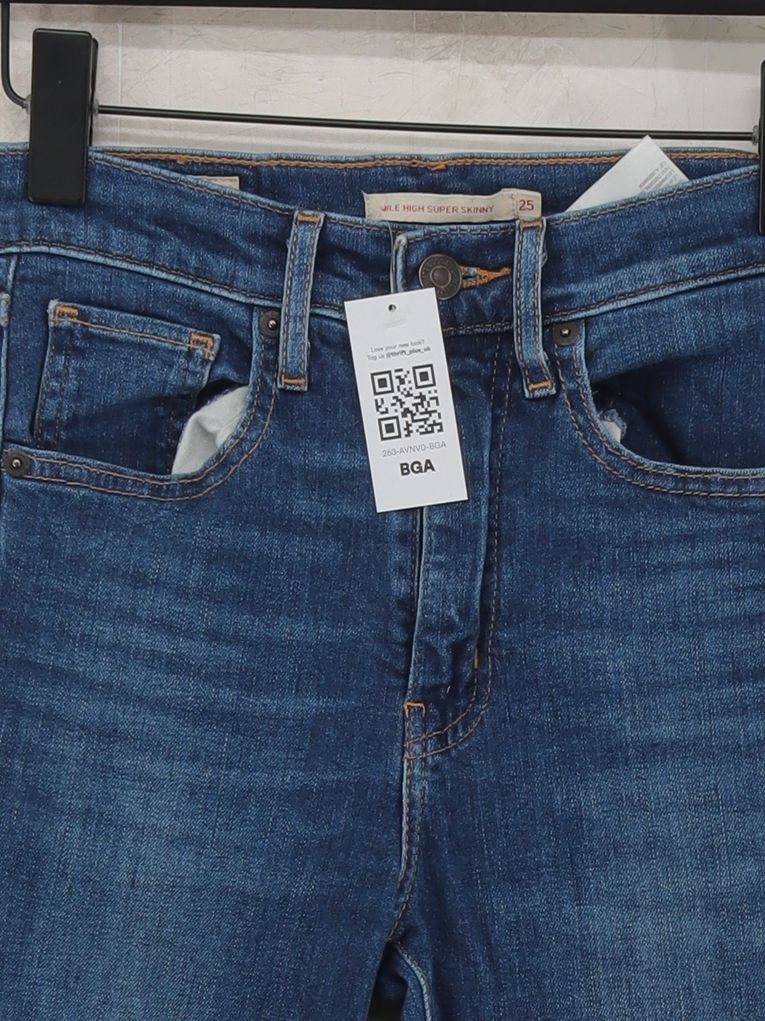 Levi’s Women's Jeans W 30 in Blue Cotton with Elastane Skinny - Image 3